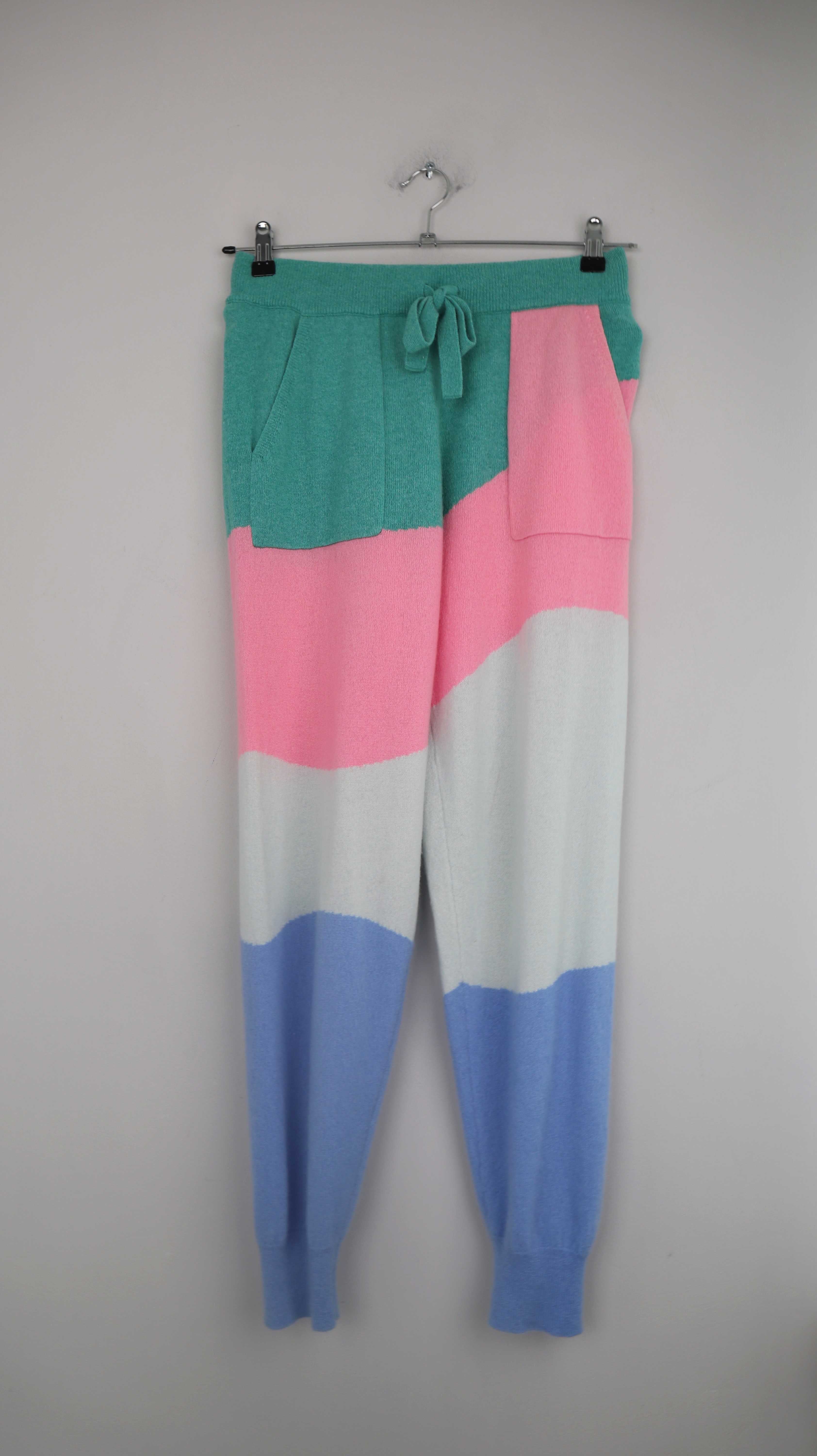 Crush. 1234 Hose Cashmere Jogger 38 M Strickhose Pastell Pink Rosa
