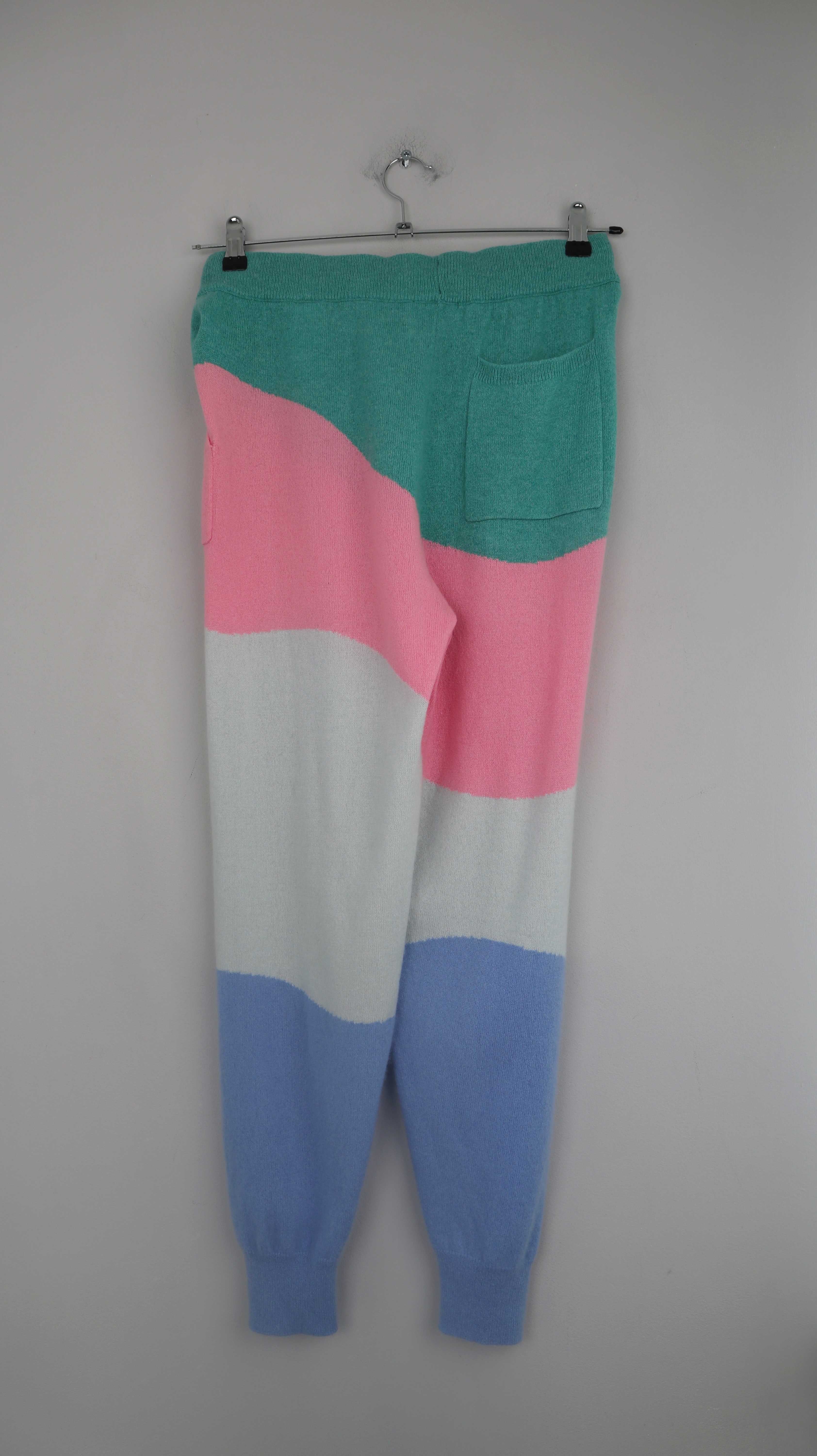 Crush. 1234 Hose Cashmere Jogger 38 M Strickhose Pastell Pink Rosa