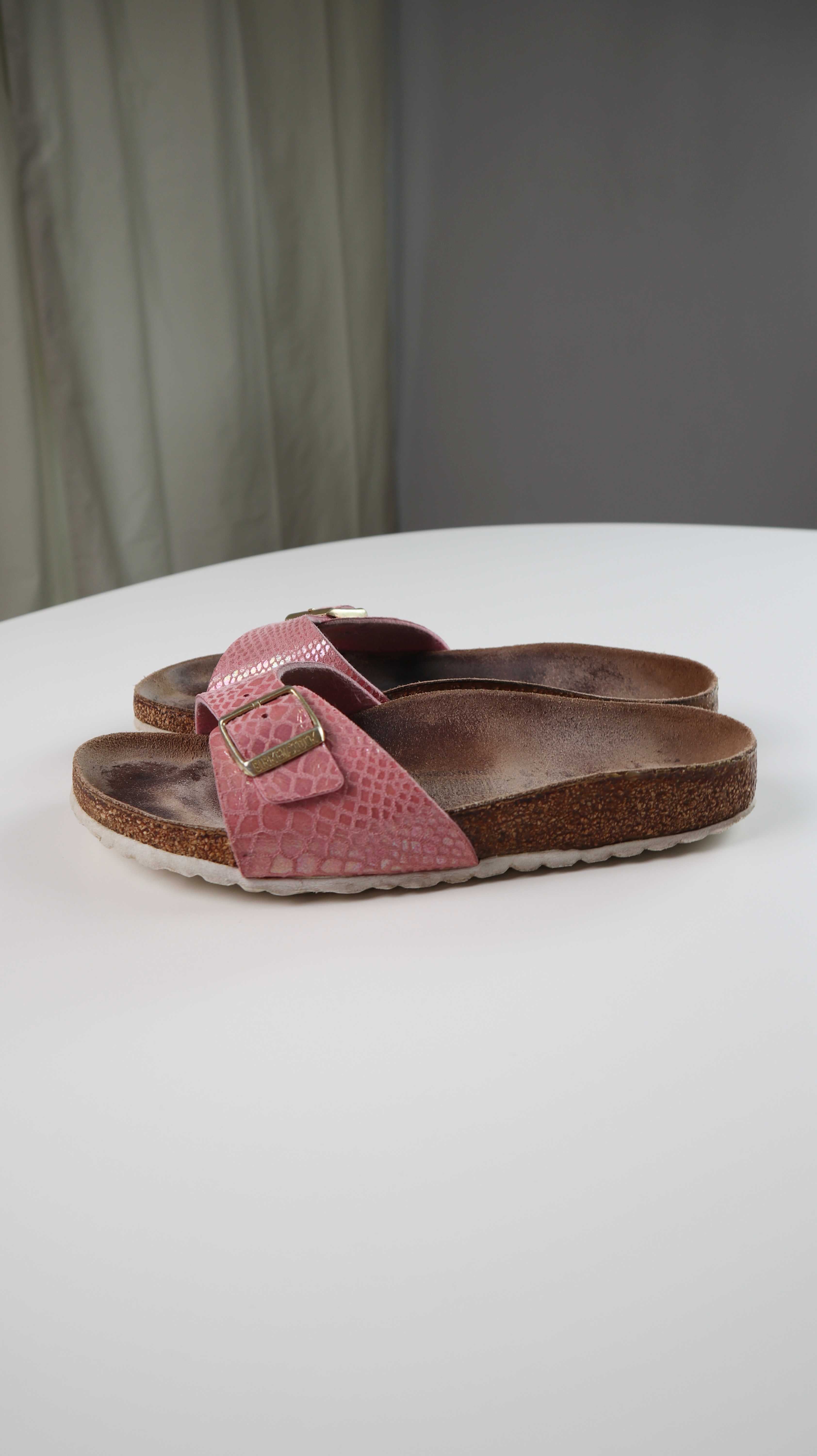 Birkenstock Madrid 39 Rosa Gold Pink Metallic Slipper Sandalen Loafer