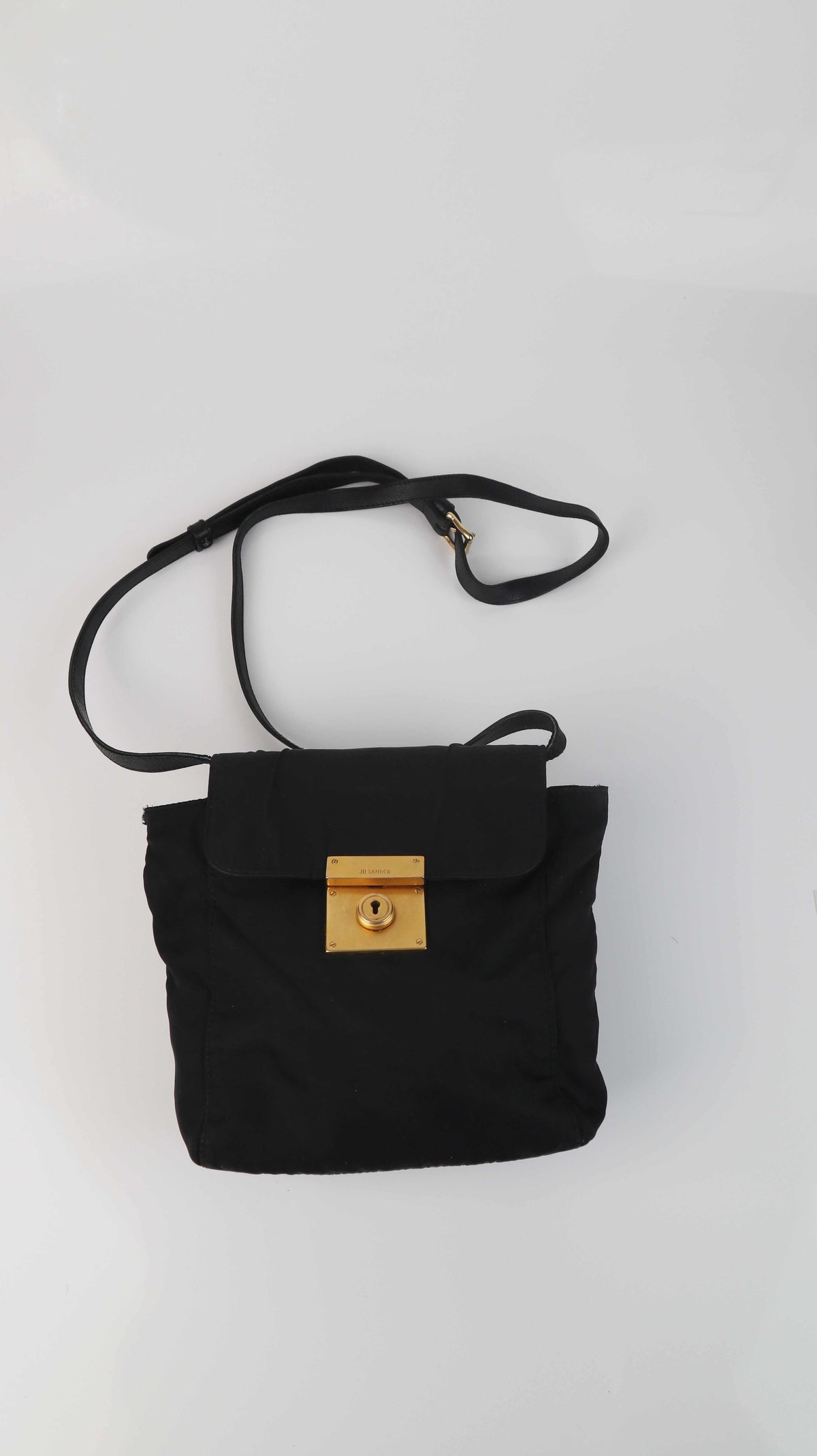 Jil Sander Tasche Umhängetasche klein schwarz Design Crossbag