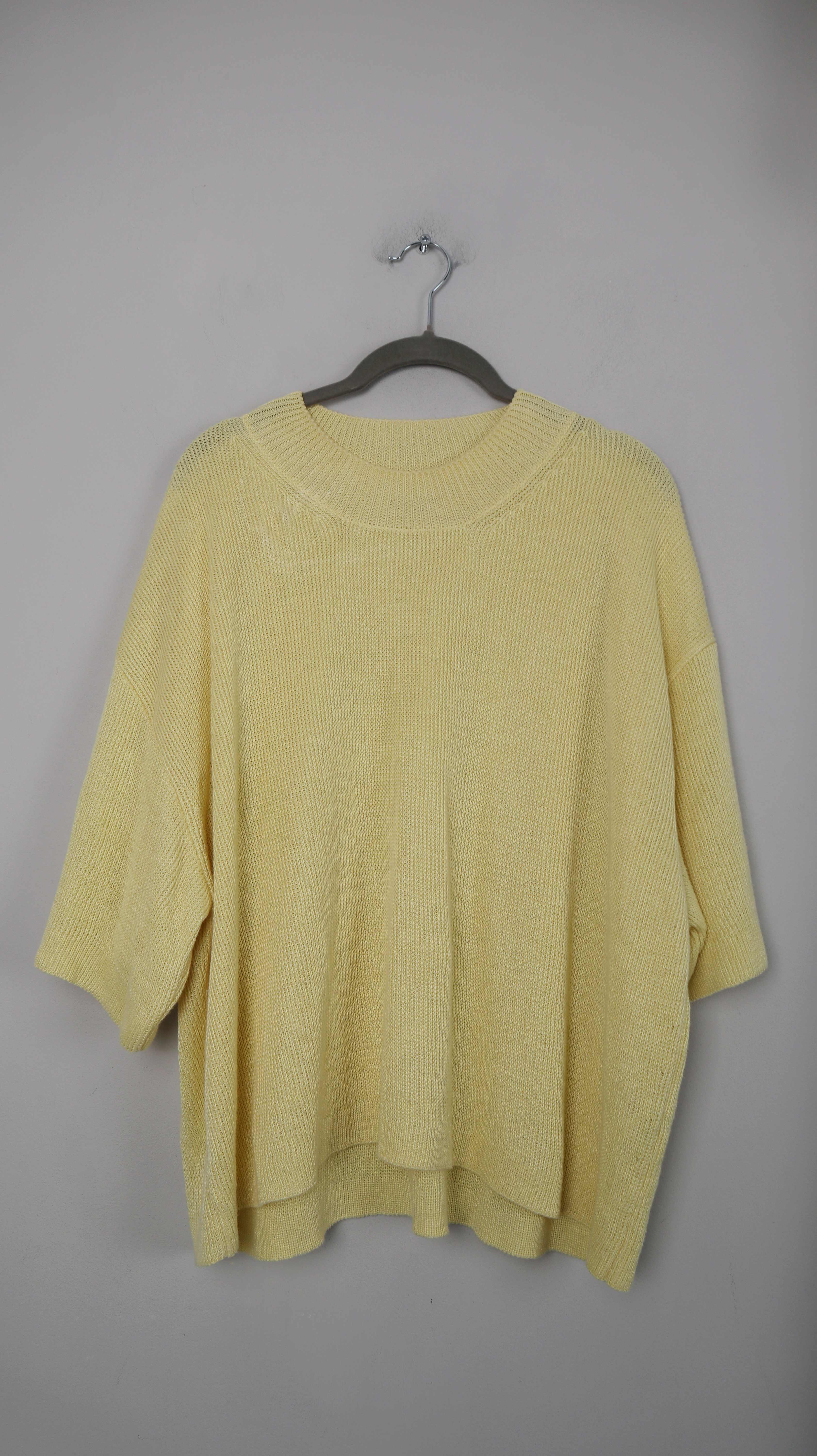 Marc O'Polo Shirt Gelb Leinen Leinenshirt T-Shirt 38 M