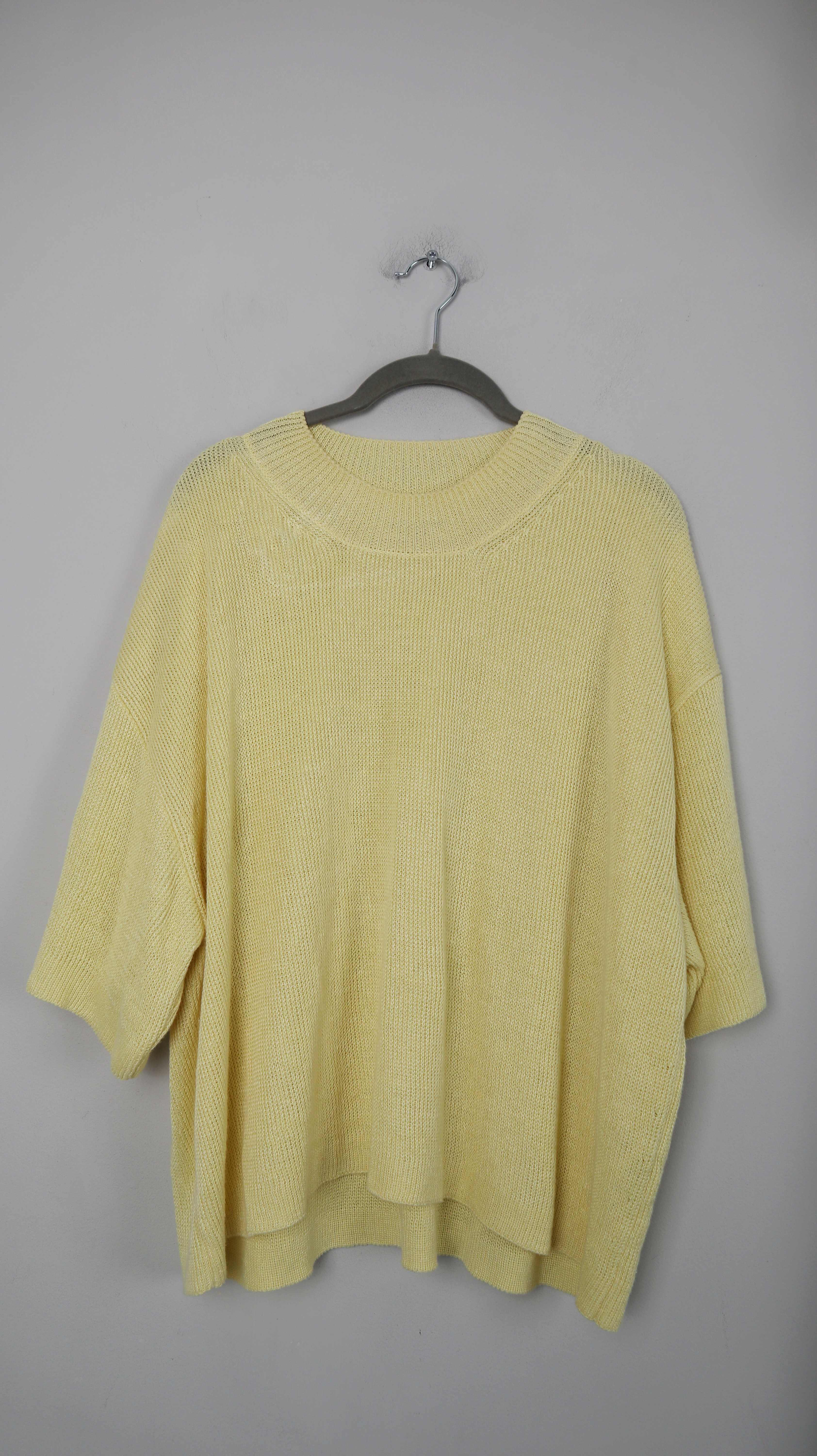 Marc O'Polo Shirt Gelb Leinen Leinenshirt T-Shirt 38 M
