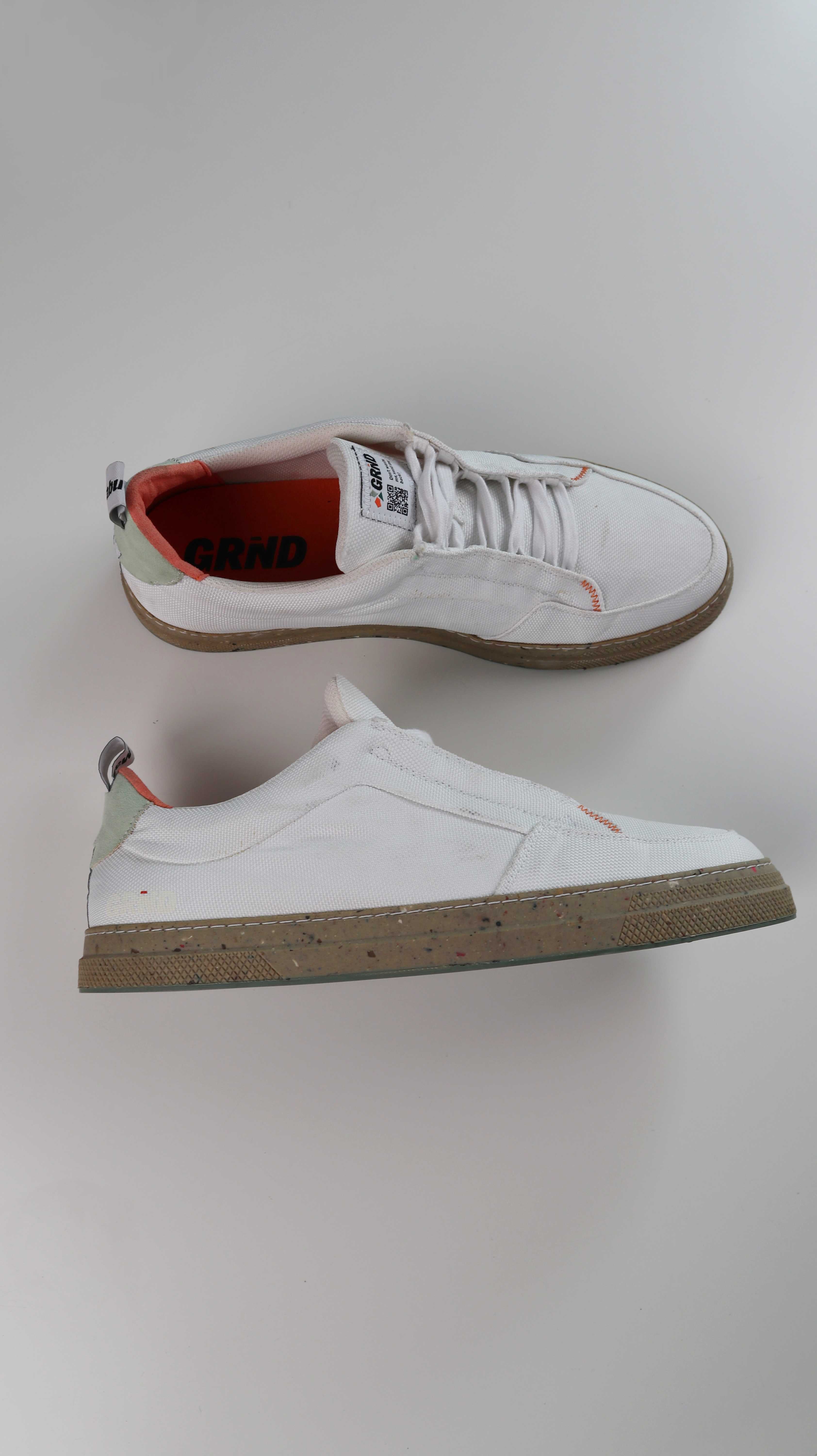 Grind Sneaker 45 Weiß Weiss Turnschuhe basic