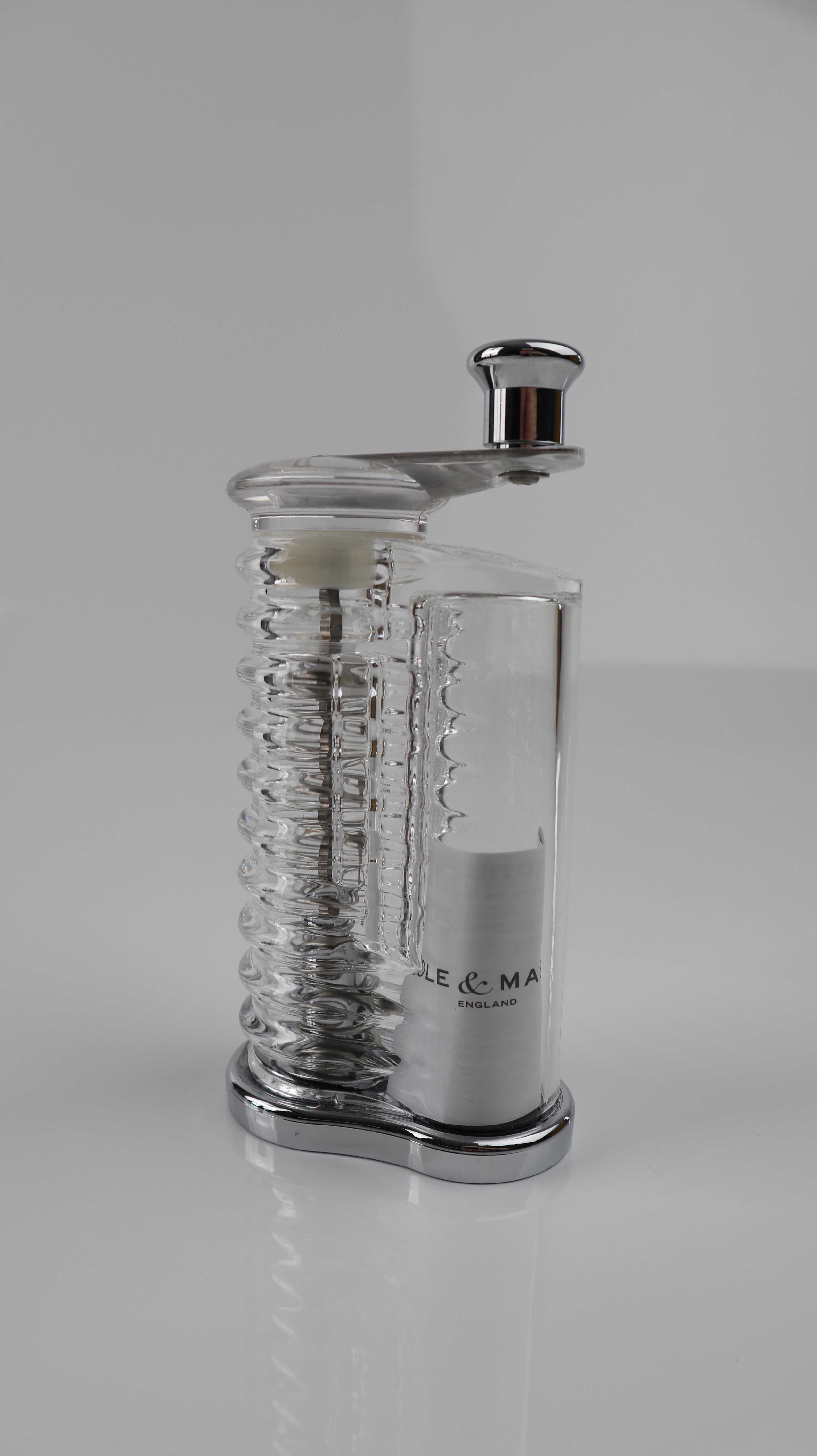 Cole & Mason Pfeffermühle neu Salzstreuer transparent Gewürzmühle