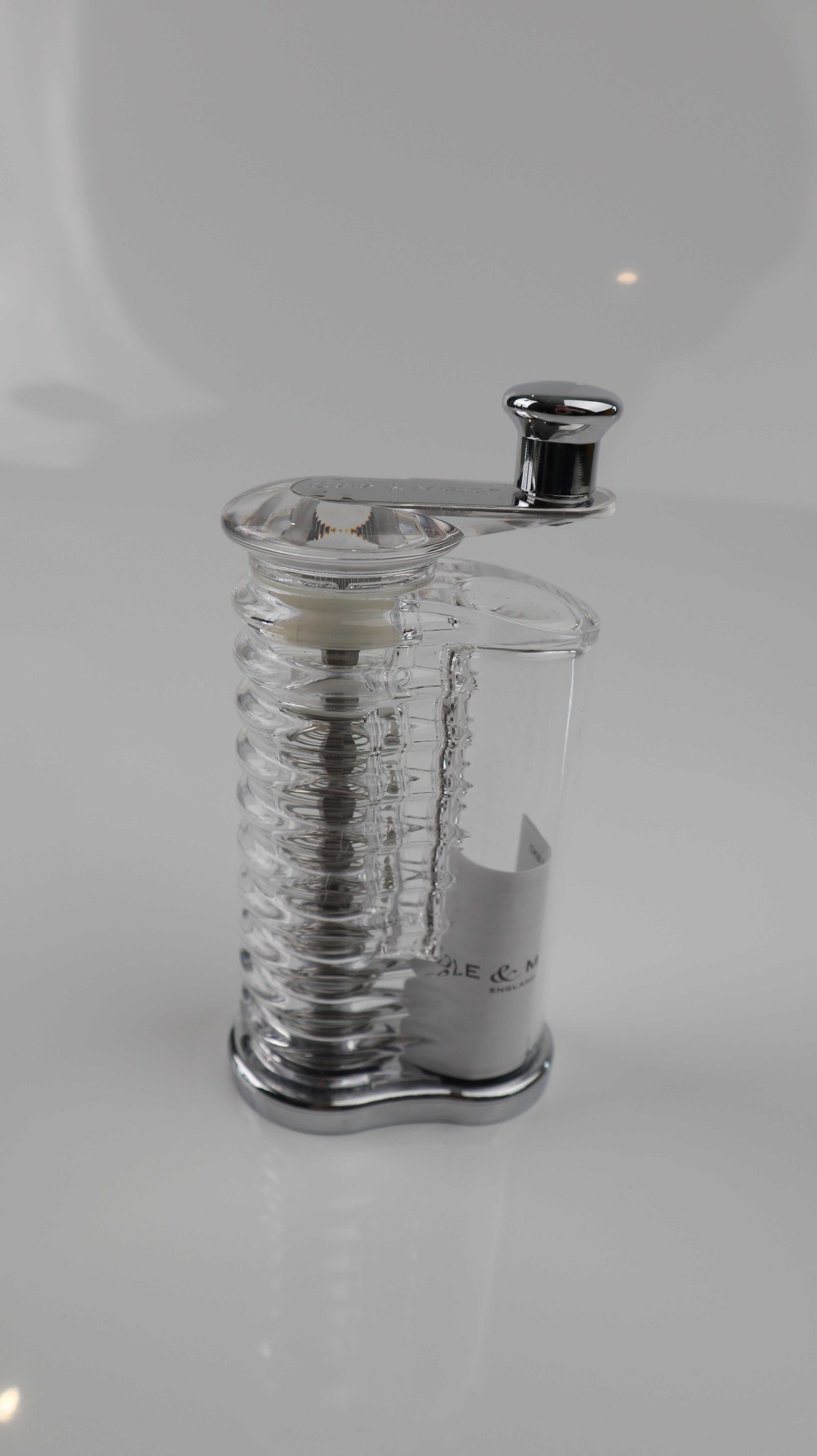 Cole & Mason Pfeffermühle neu Salzstreuer transparent Gewürzmühle