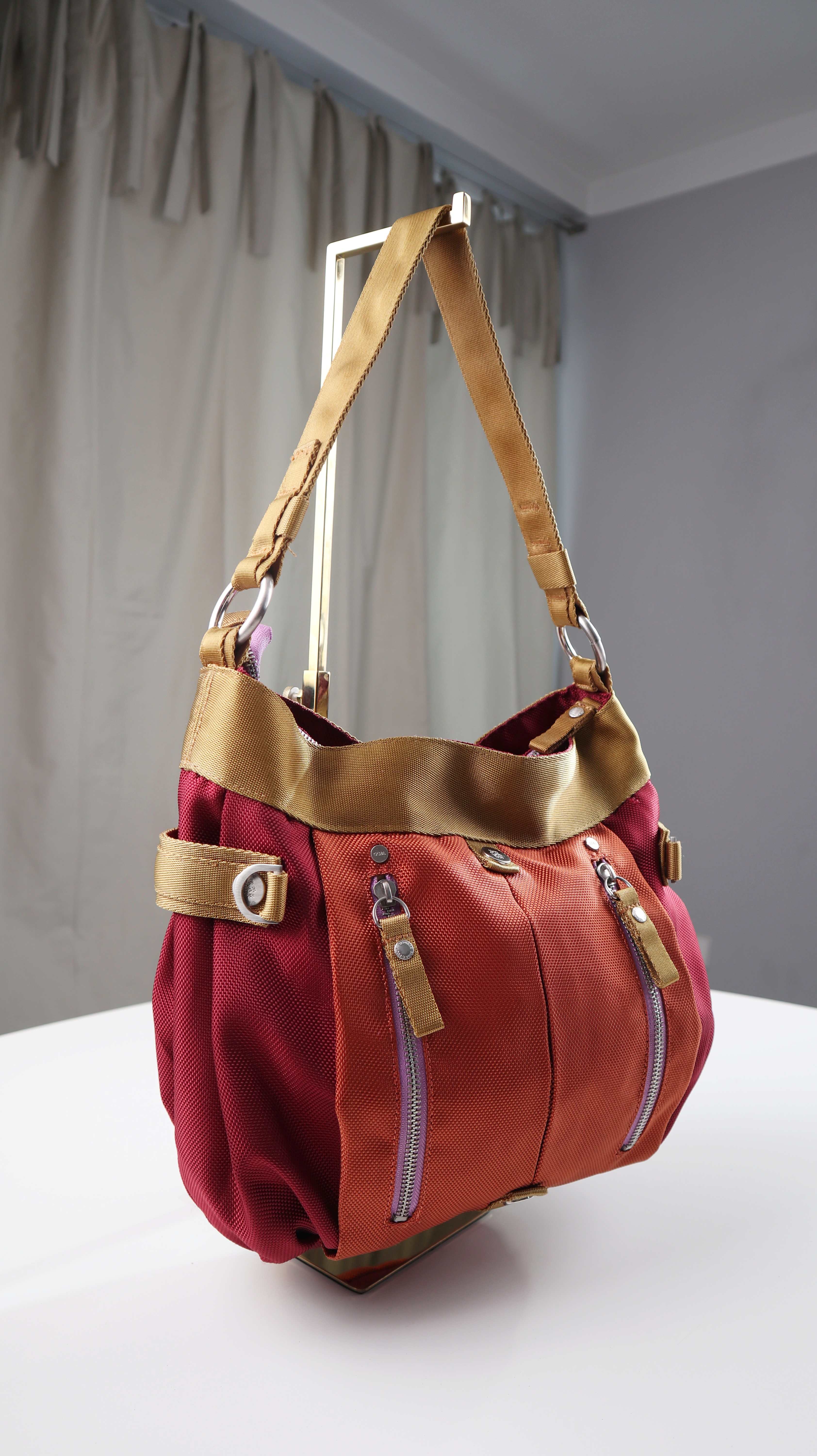 George Gina & Lucy Granata Tasche Handtasche rot Orange Schultertasche Shopper