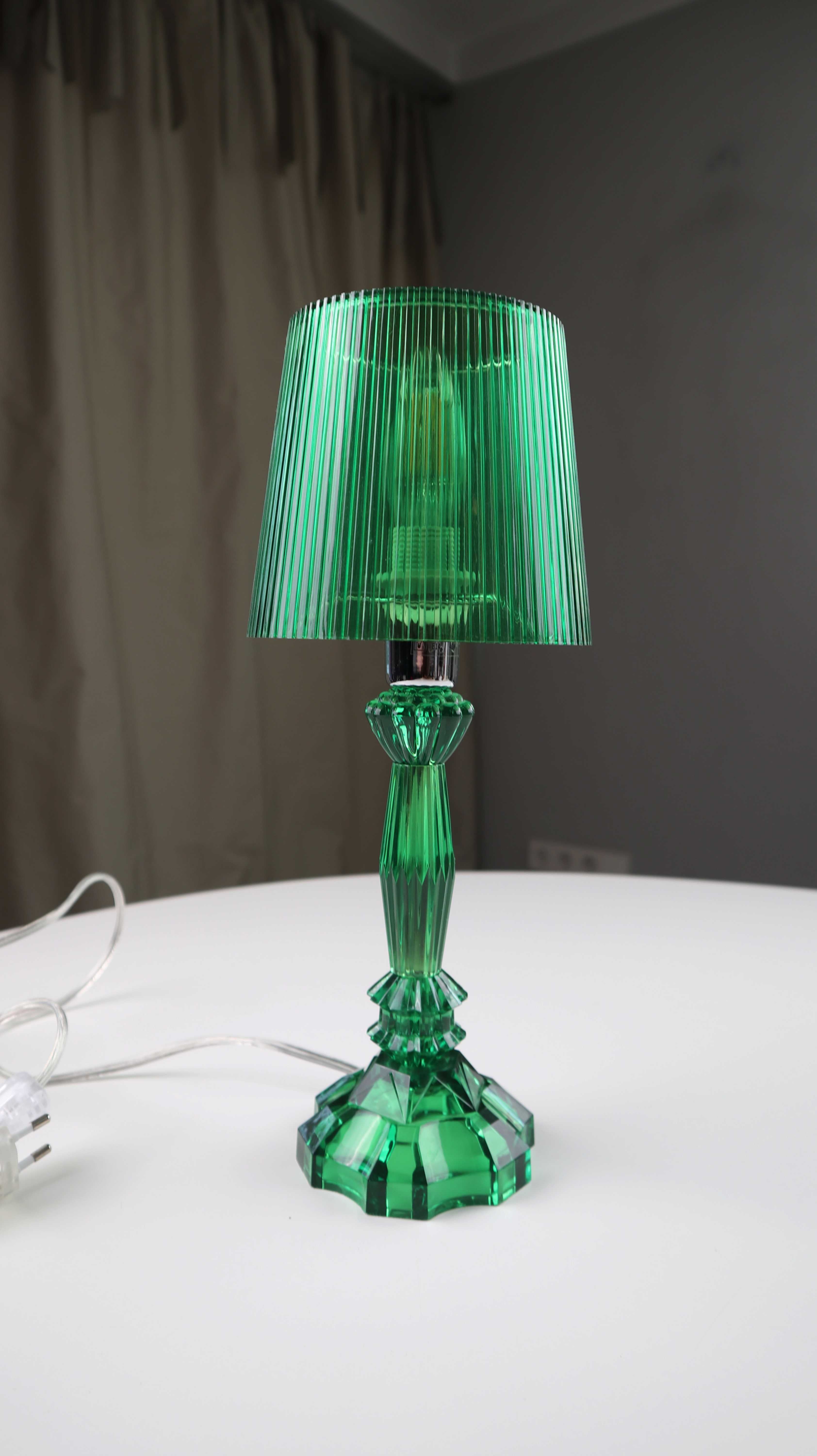 Paul Neuhaus Lampe Tischlampe Grün Nachttischlampe Kunststofflampe