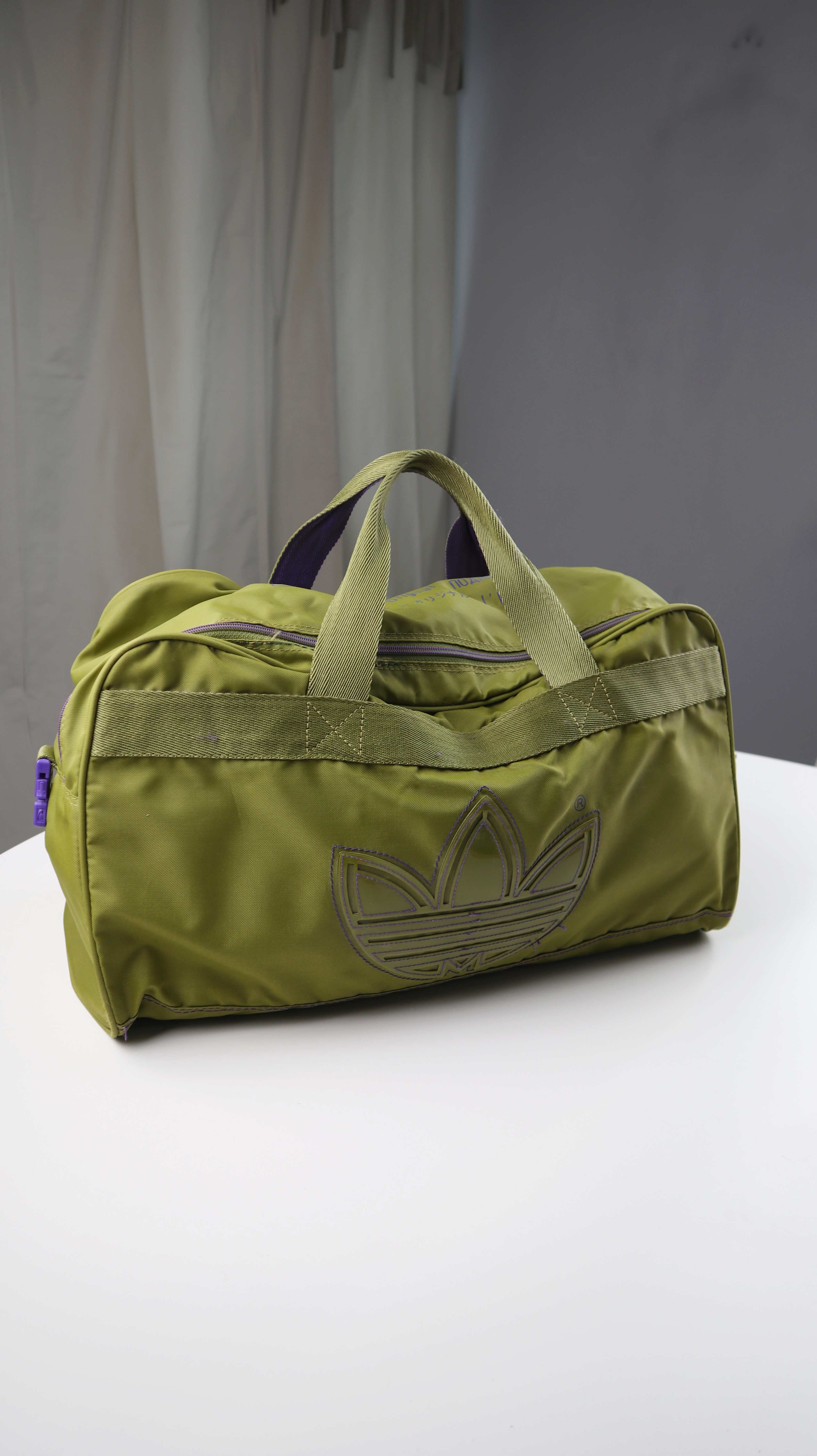 Adidas Vintage Sporttasche grün Tasche Weekender 1980s West germany Korea