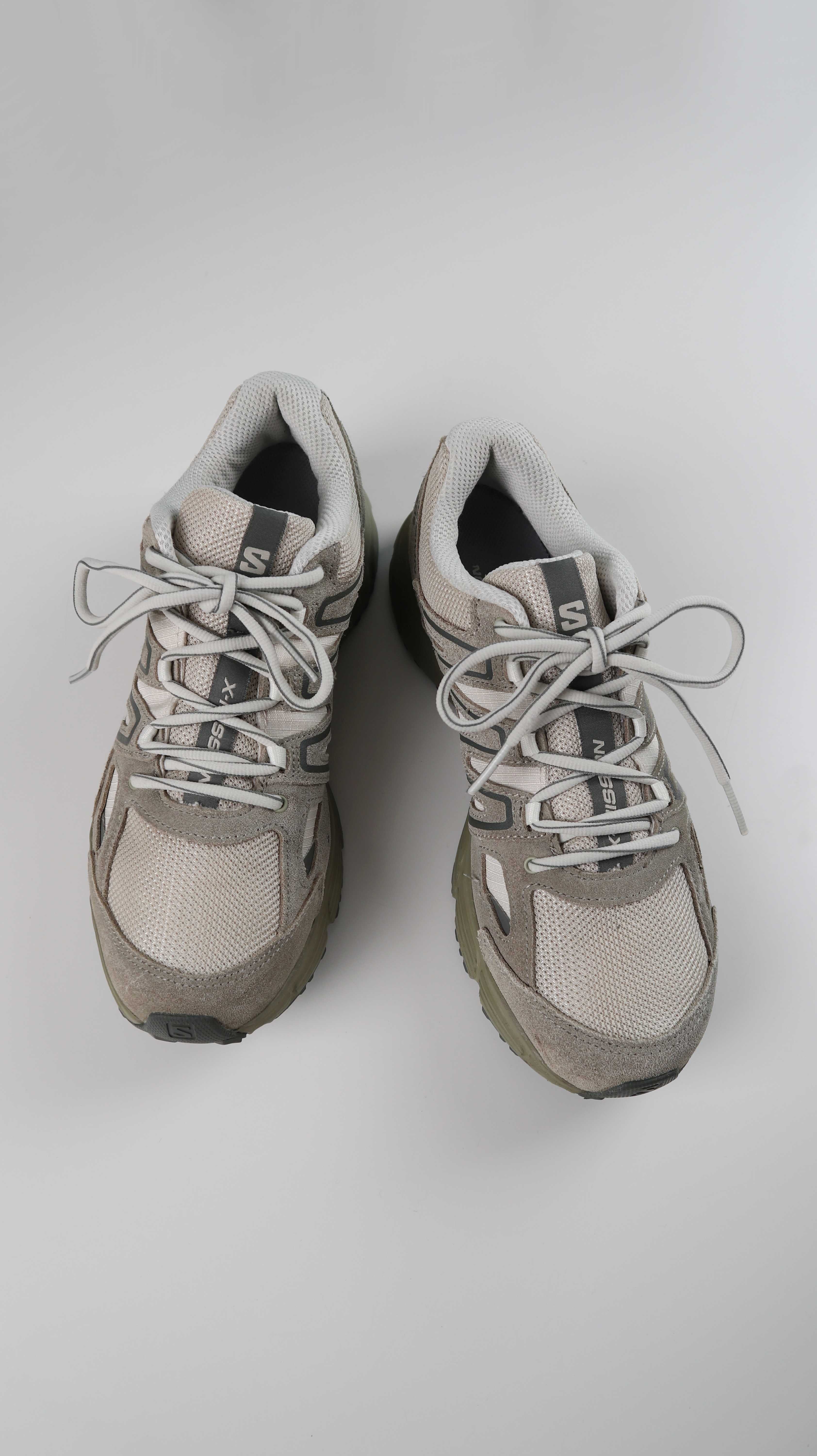 Salomon Sneaker X-Mission 4 Suede 43 1/3 Beige braun Turnschuhe Laufschuhe