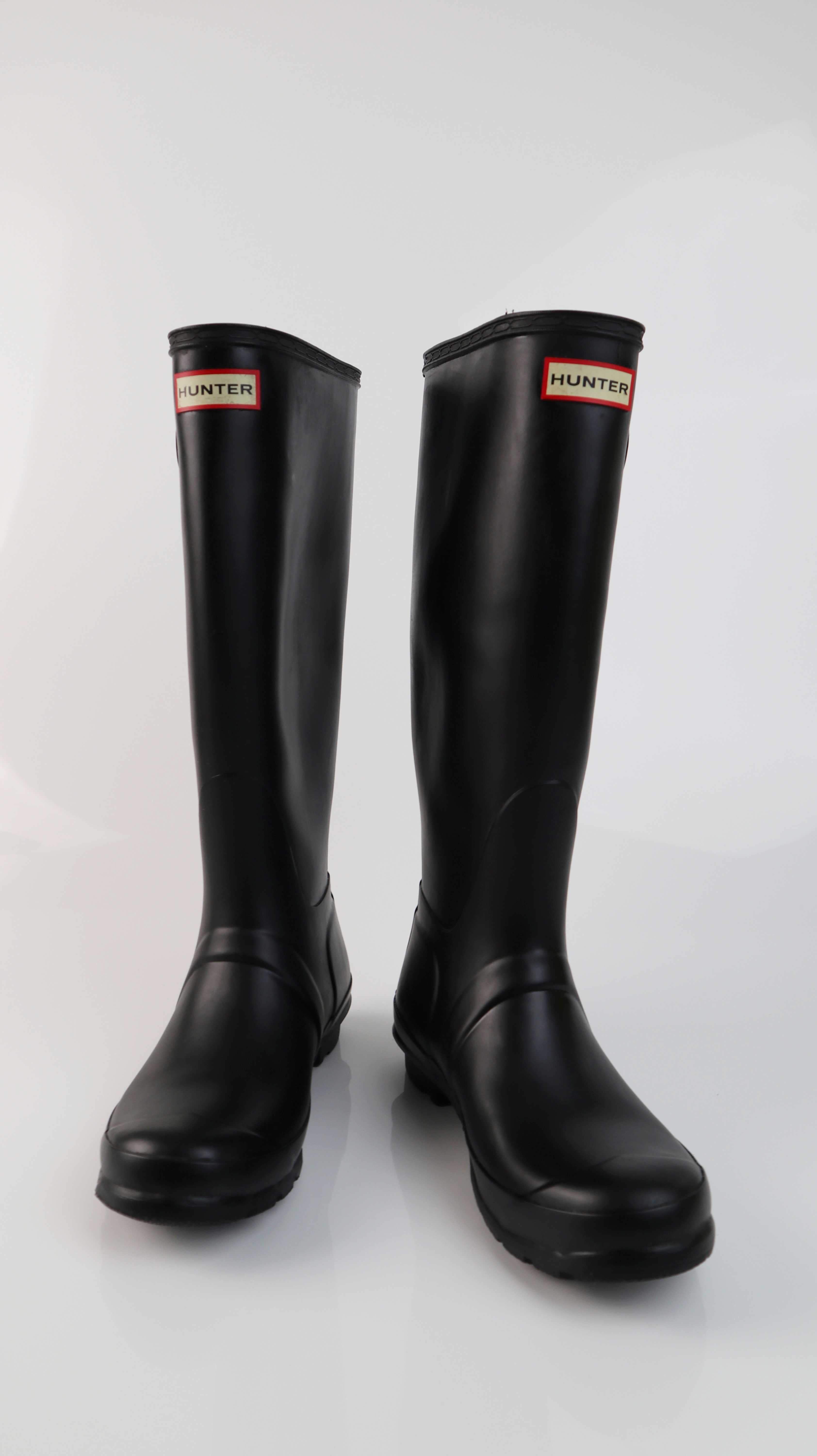 Hunter Gummistiefel schwarz 38 Lang Stiefel