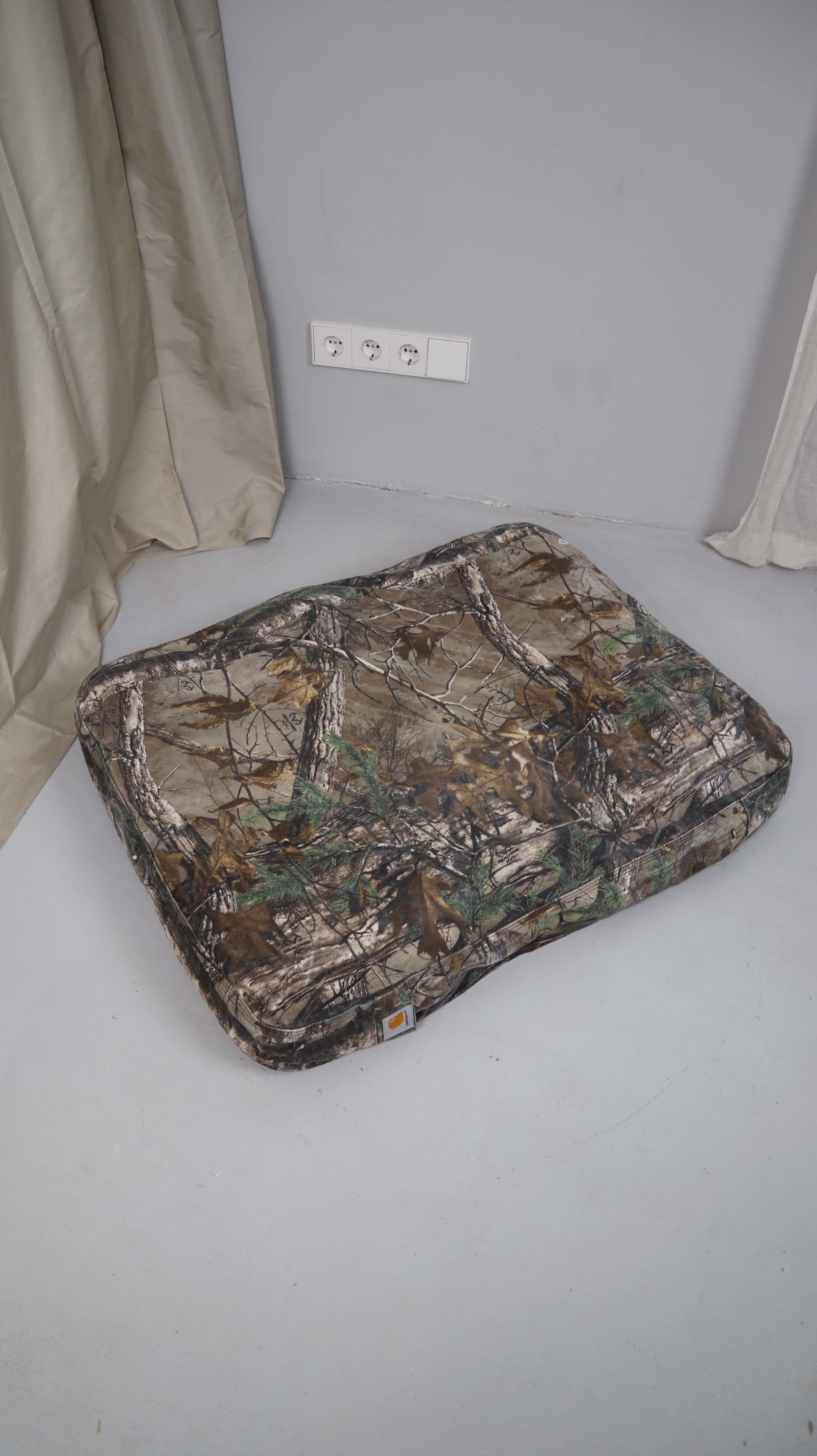 Carhartt Hundebett Camouflage groß Hundekissen Canvas-Haustierbett grün khaki