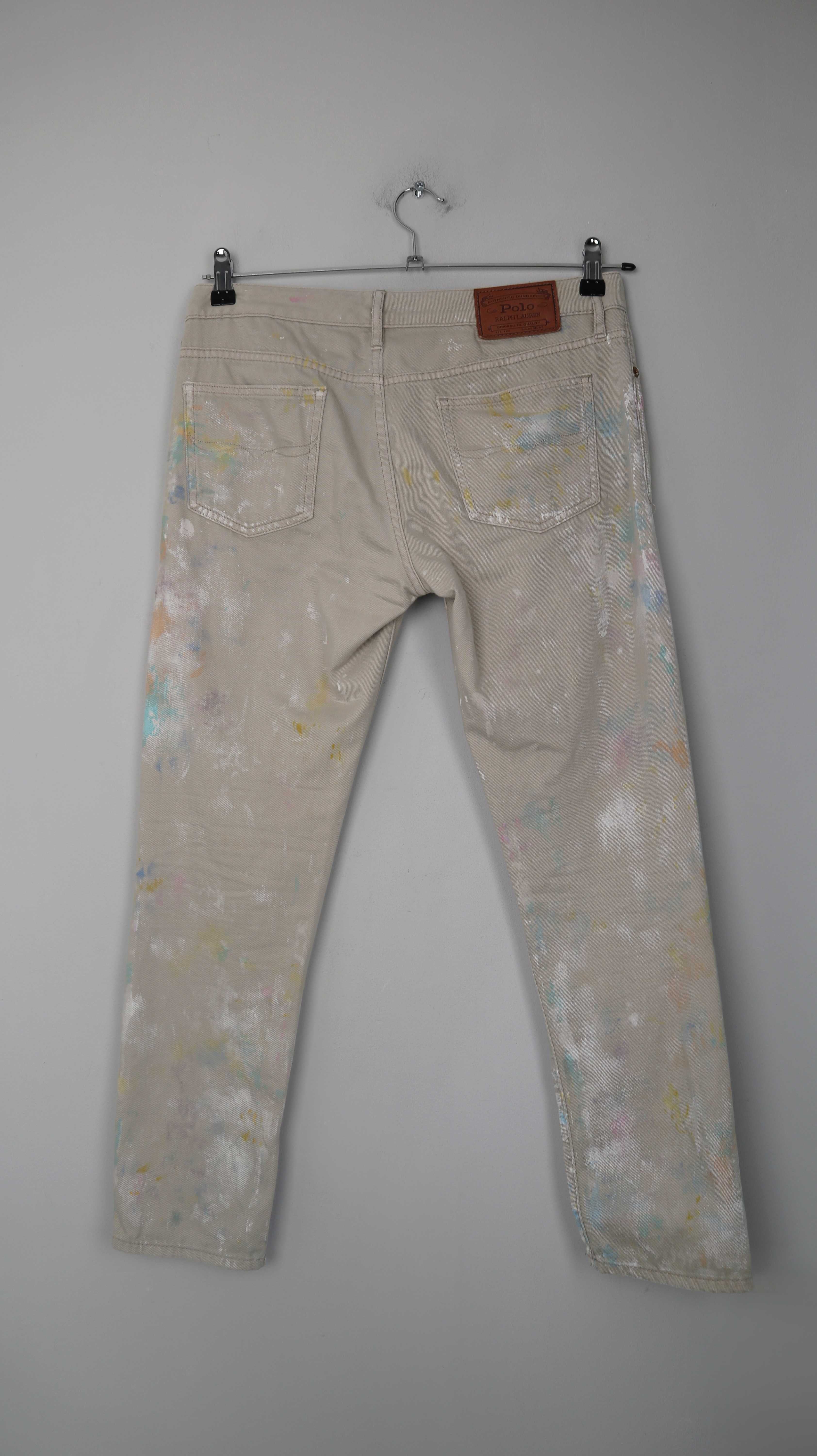 Polo Ralph Lauren Hose Beige Creme Edition 38 M 27 painted Farbe