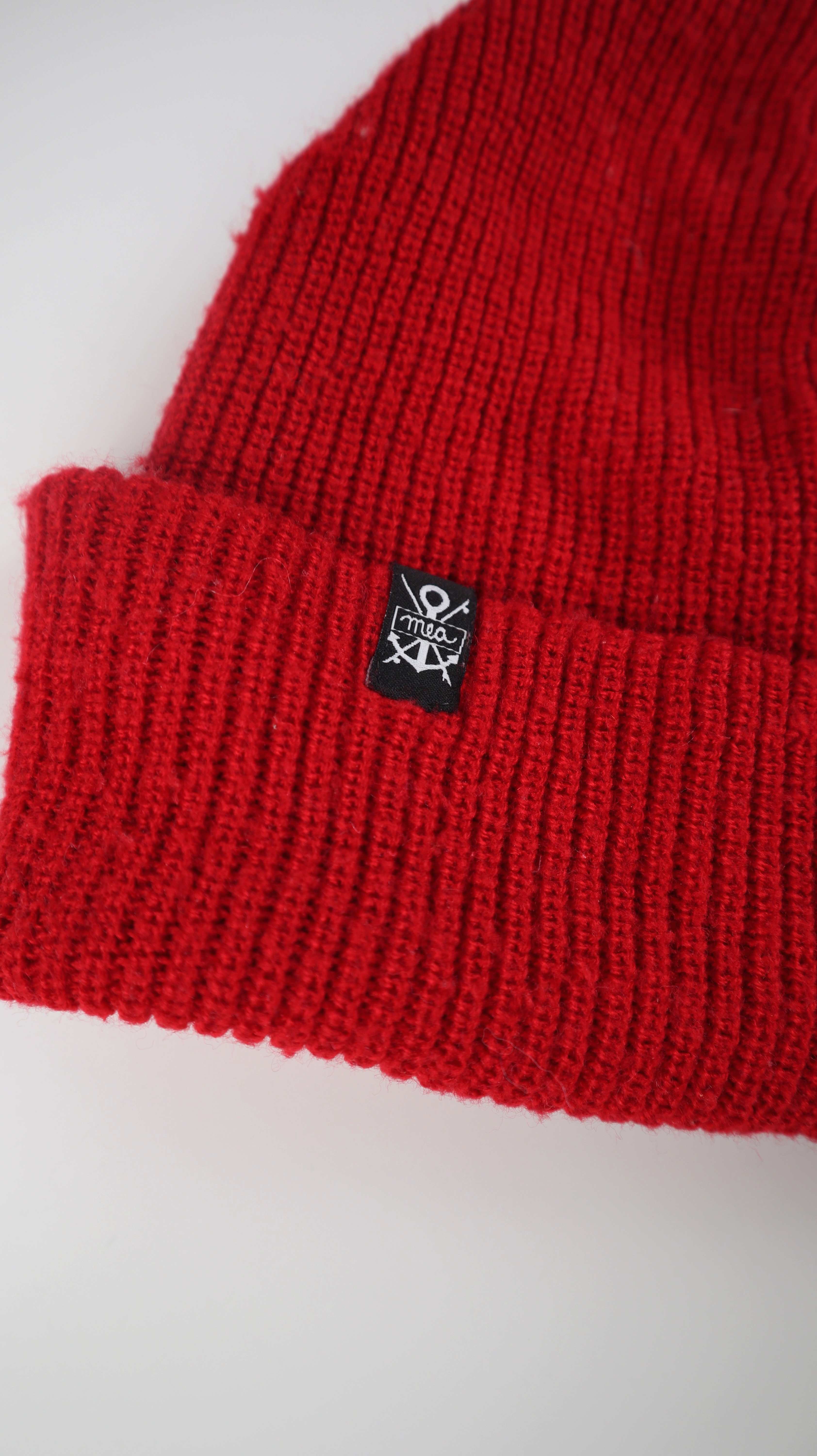 Mütze Beanie rot Kappe