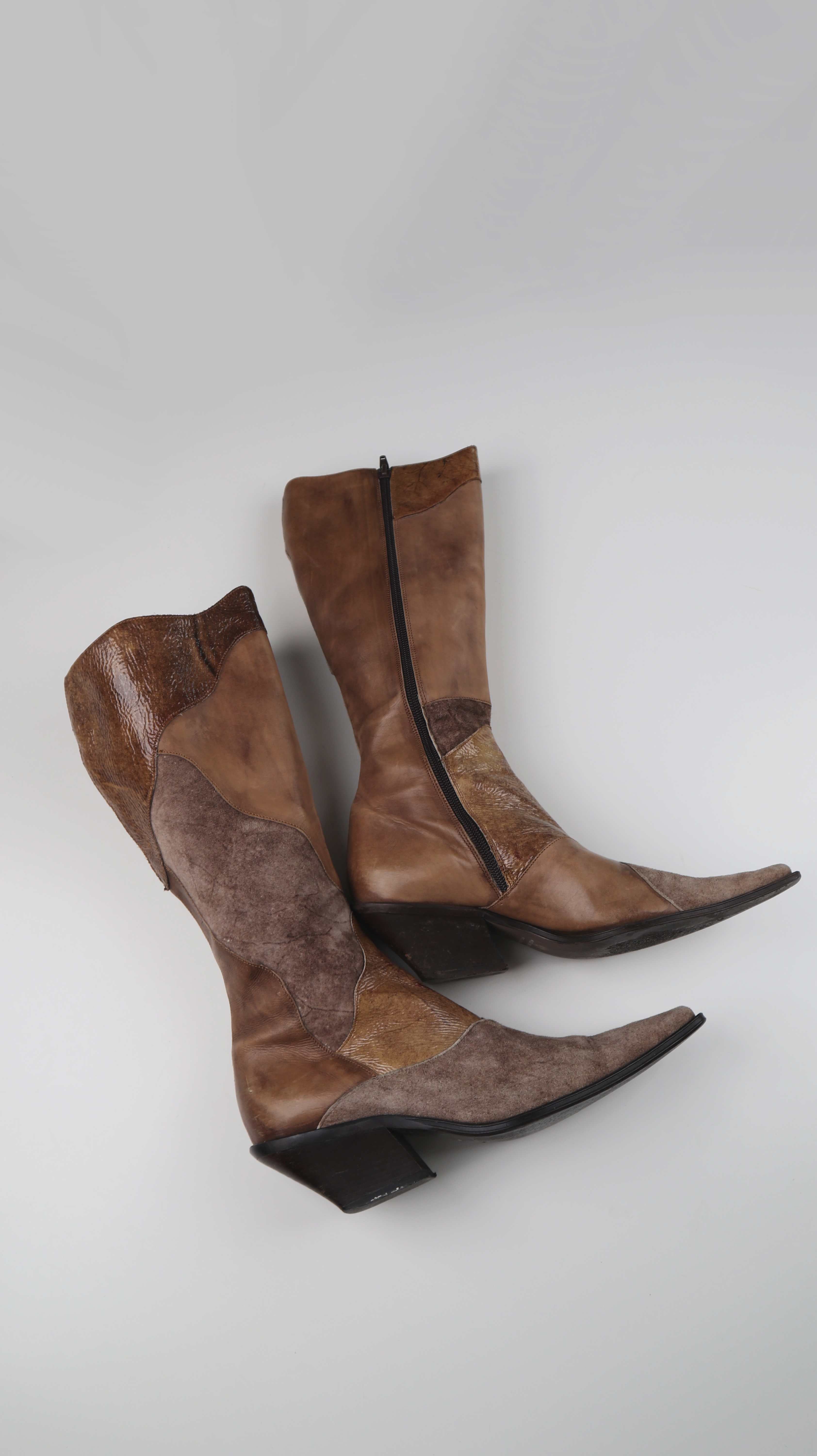 Stiefel true Vintage spitz 39 Cowboystiefel Wildleder