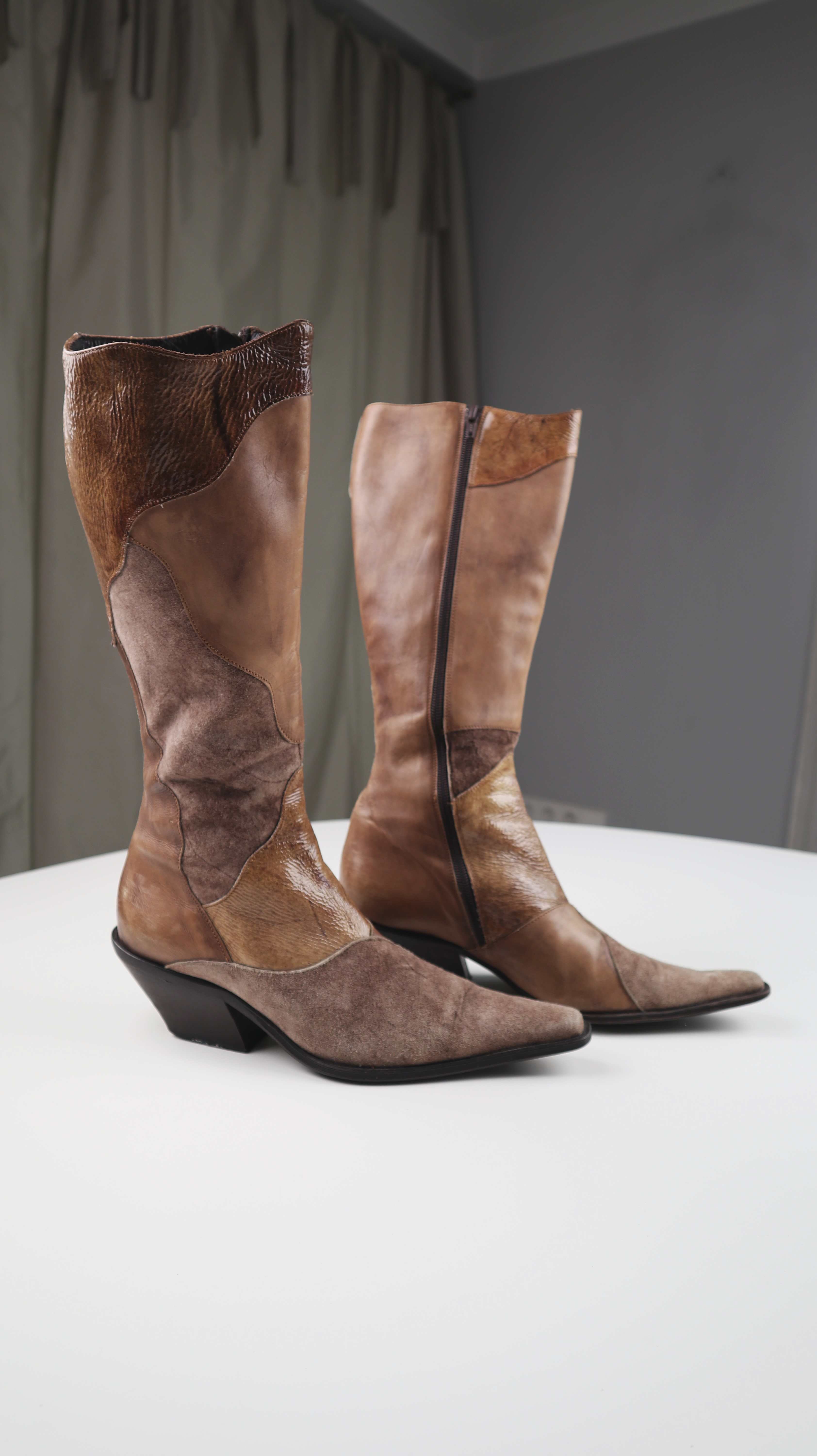 Stiefel true Vintage spitz 39 Cowboystiefel Wildleder