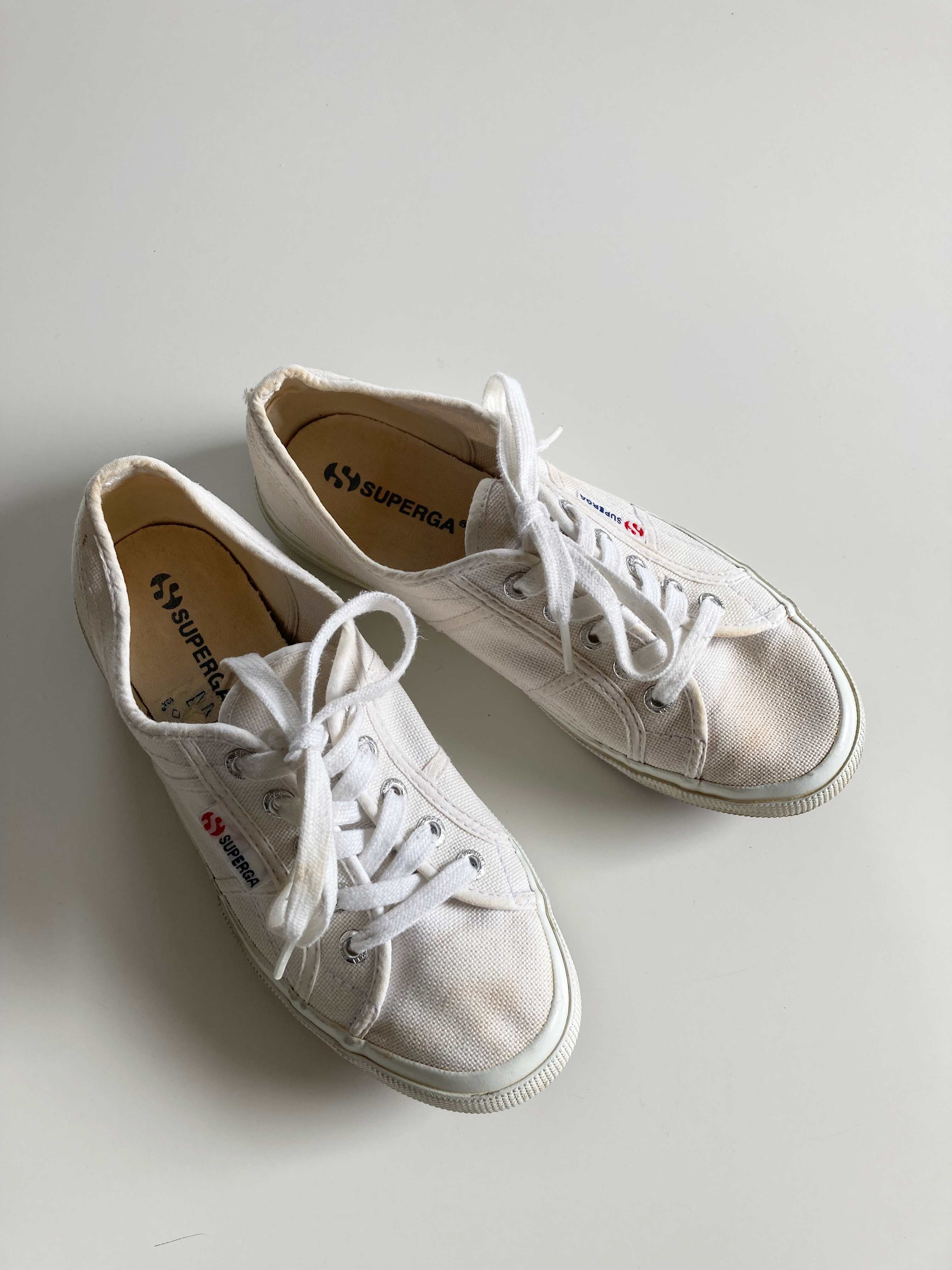 Superga Sneaker weiß Creme Turnschuhe 38 Sommerschuhe