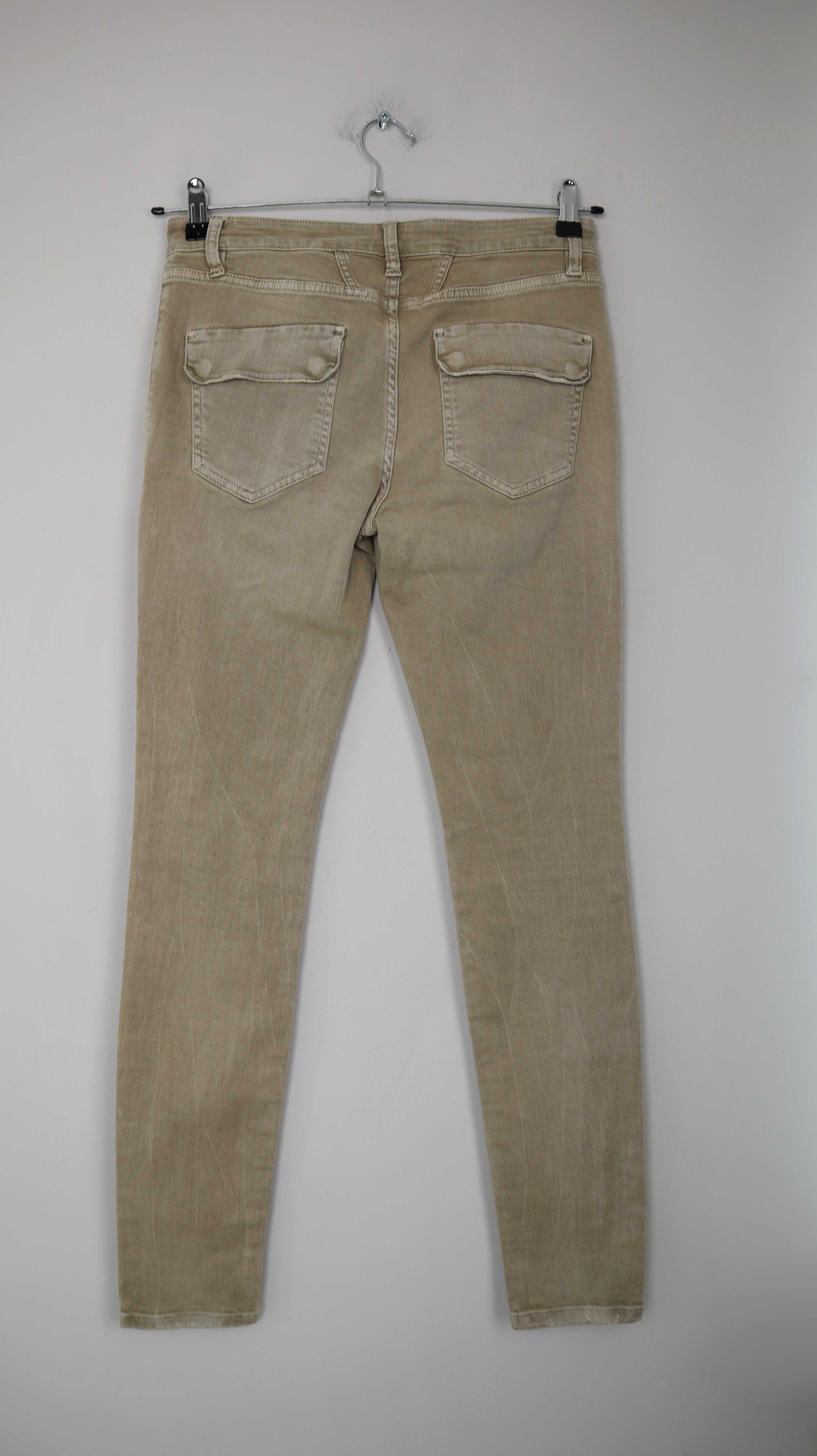 Closed Hose slim beige 26 mid waist hellbraun skinny 36 S