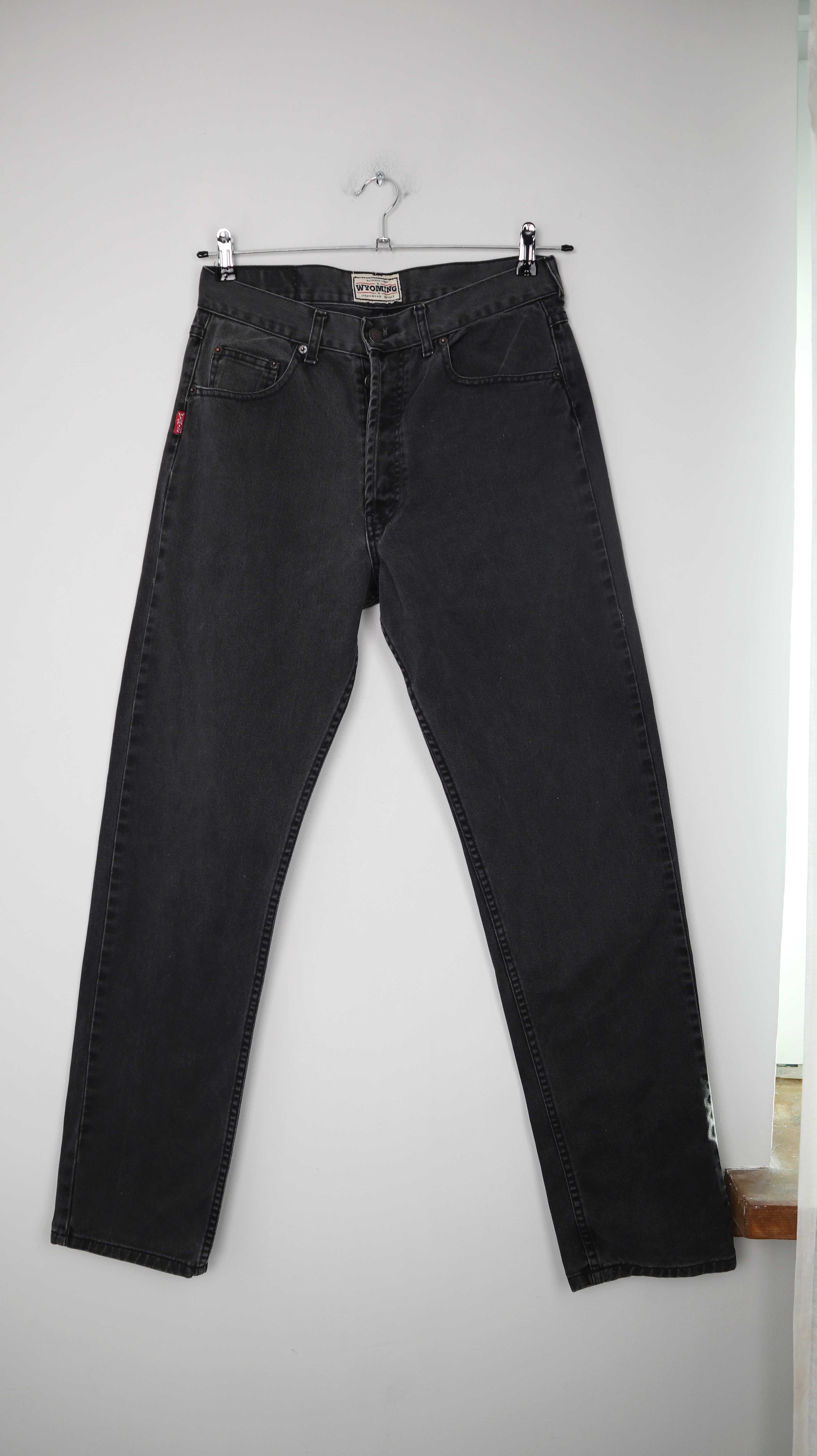 Wyoming Jeans true Vintage dunkelgrau grau 40 L high waist