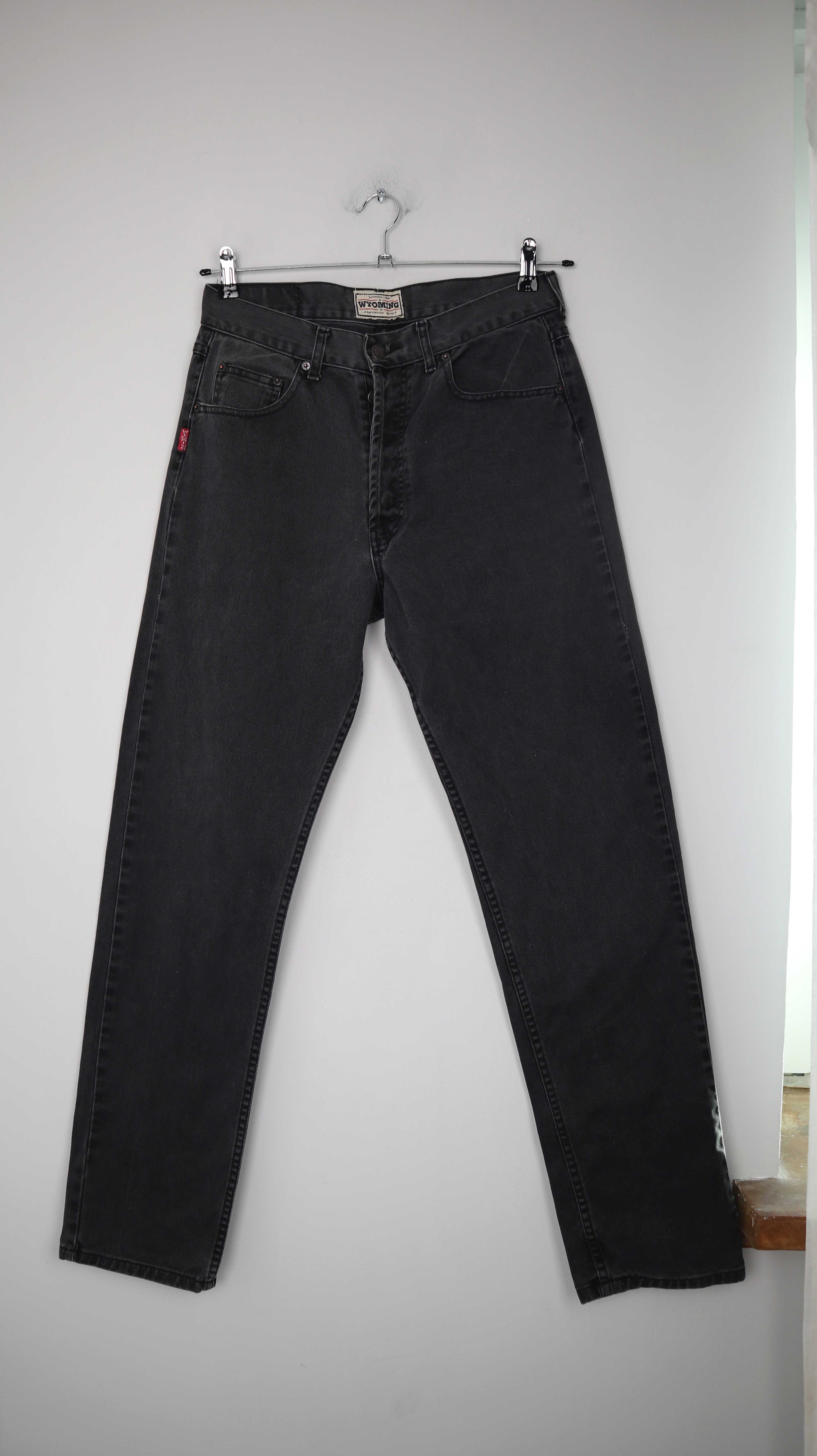 Wyoming Jeans true Vintage dunkelgrau grau 40 L high waist