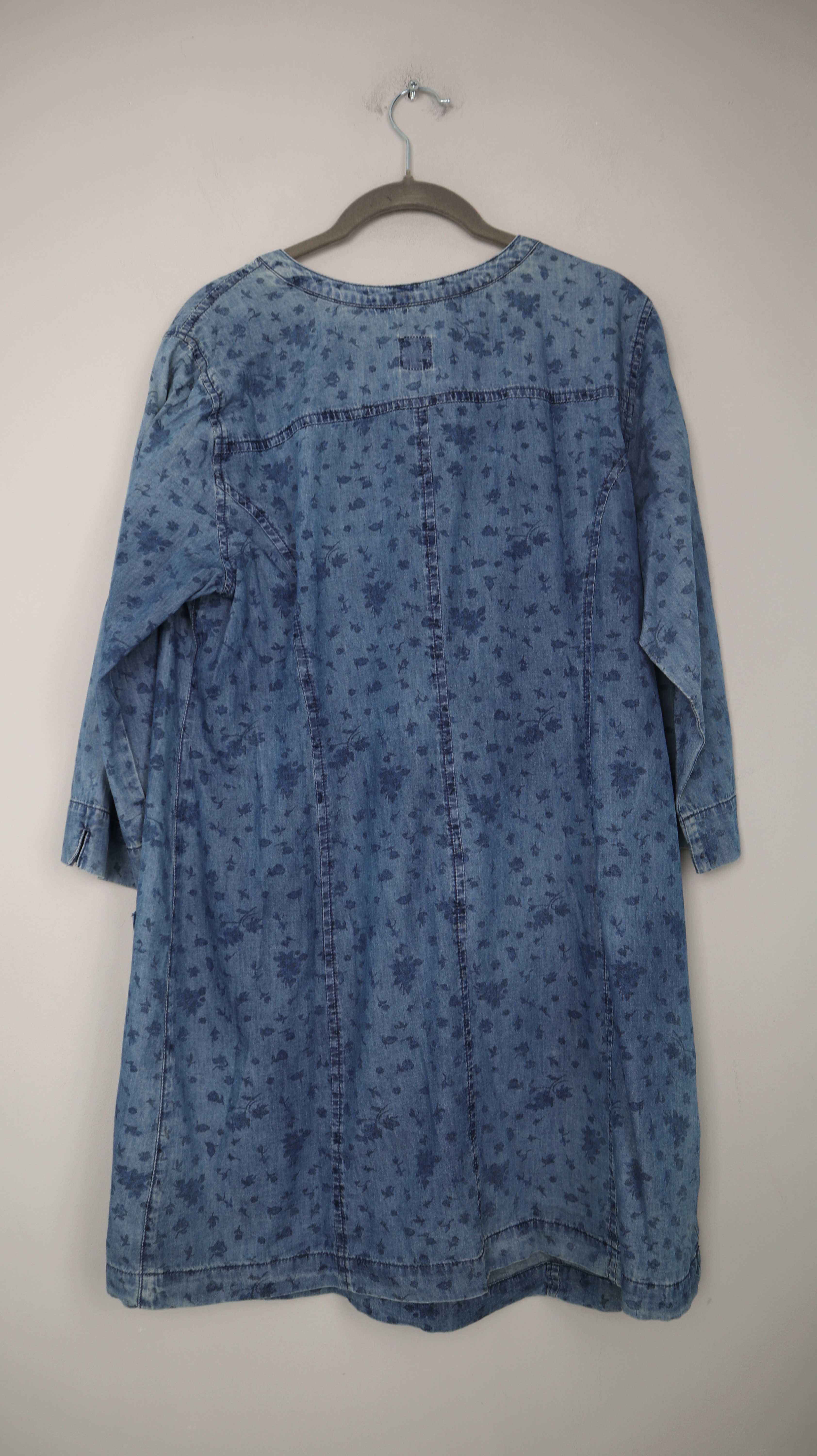 Deerberg Kleid Blau Jeanskleid 38 M Midi Midikleid