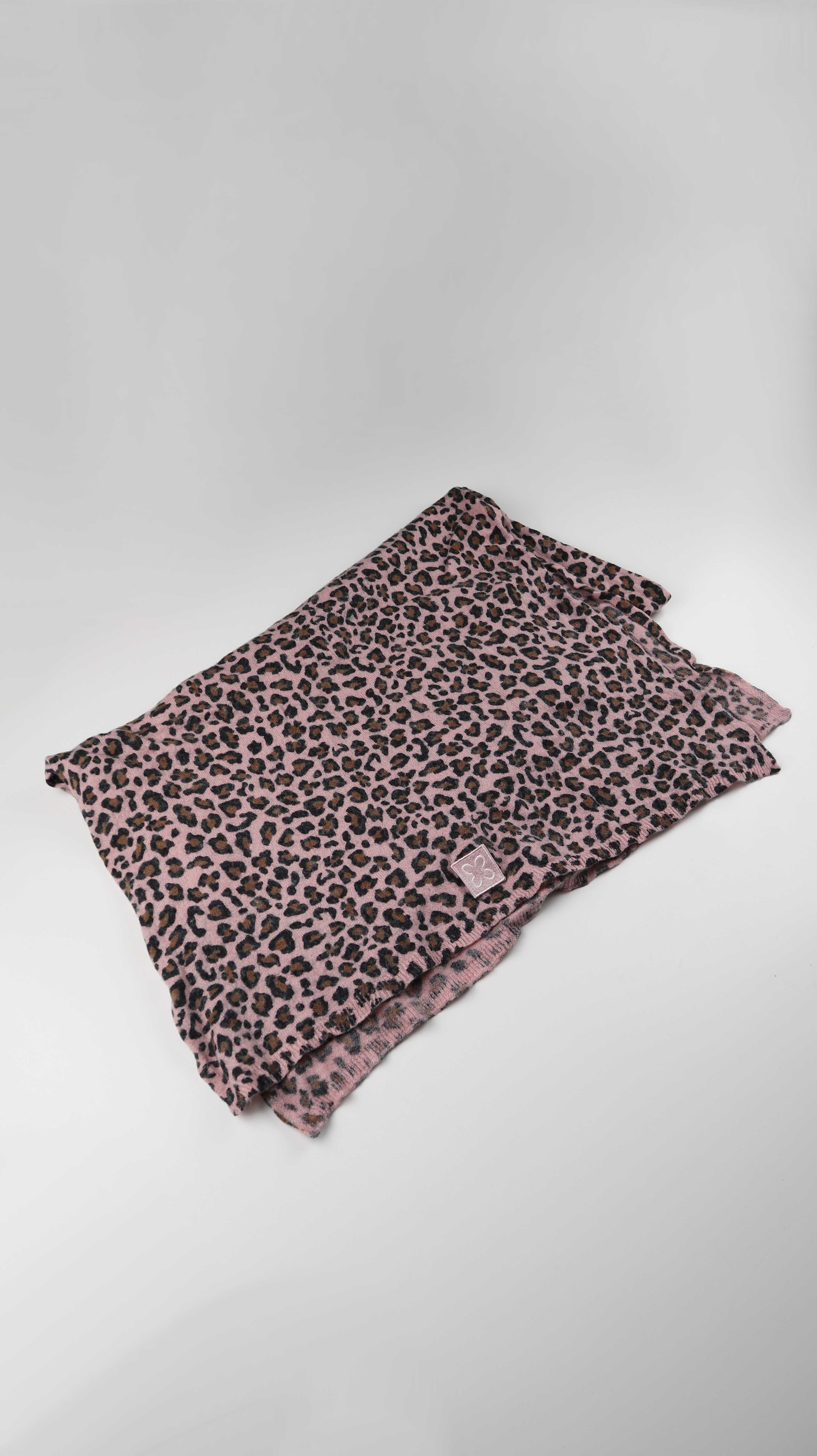 Codello Tuch rosa Leo Leopardenmuster Schal animalprint Altrosa schwarz