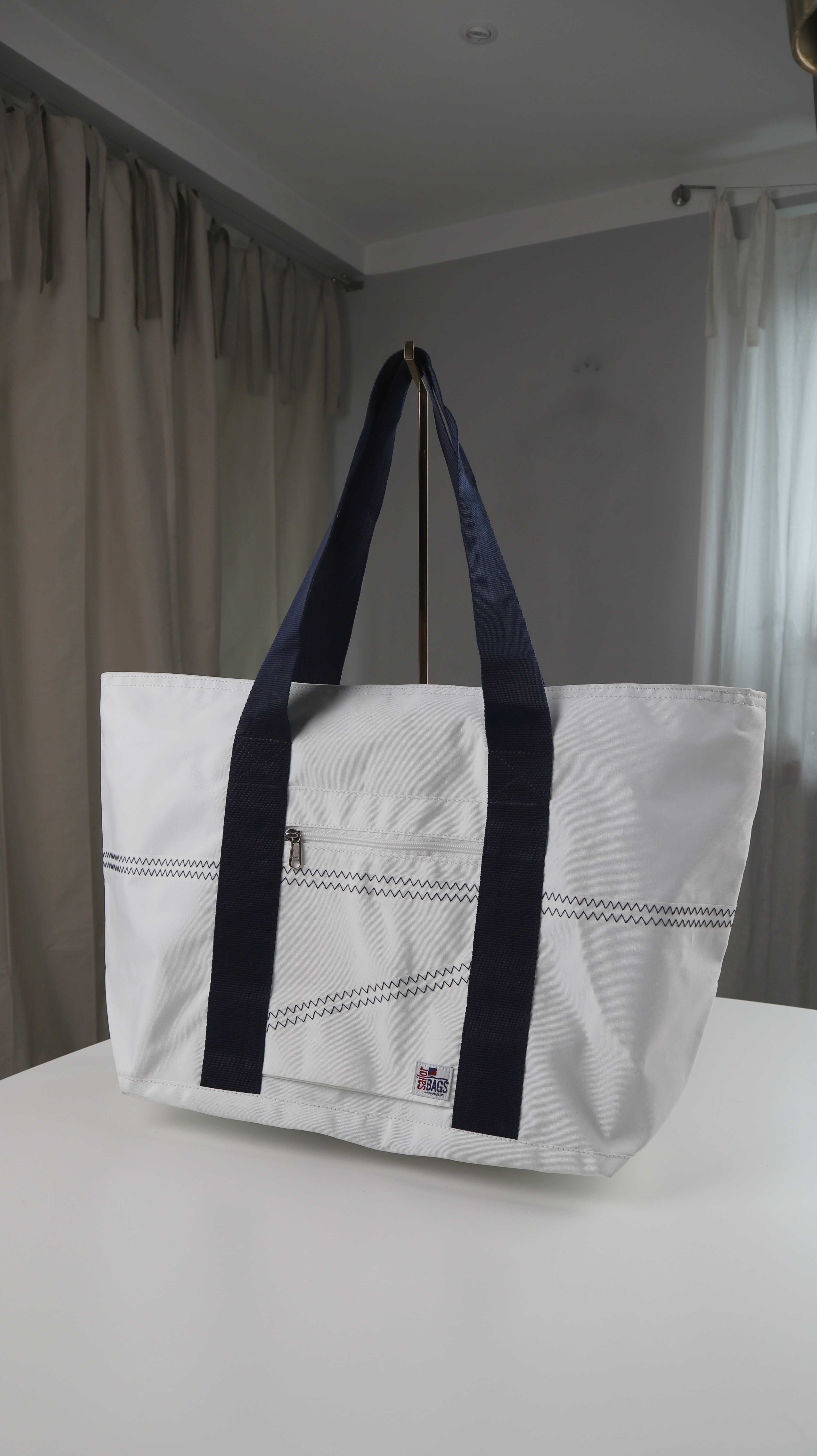 Sailor Bags Tasche Tragetasche Planentasche Segeltasche Segelplane weiß blau
