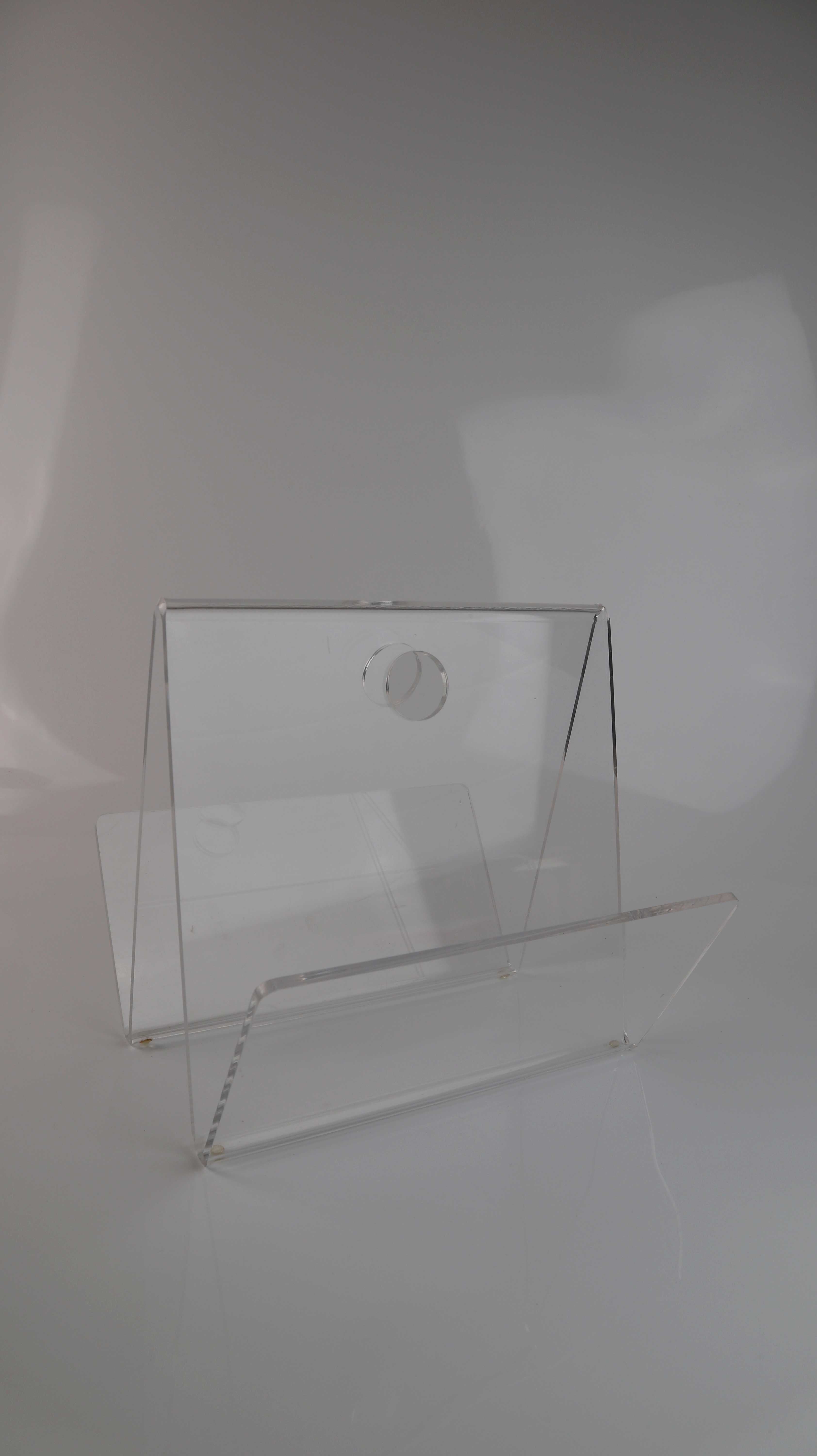 Acrylglas Zeitungsständer Plexiglasständer Zeitungshalter 90s transparent
