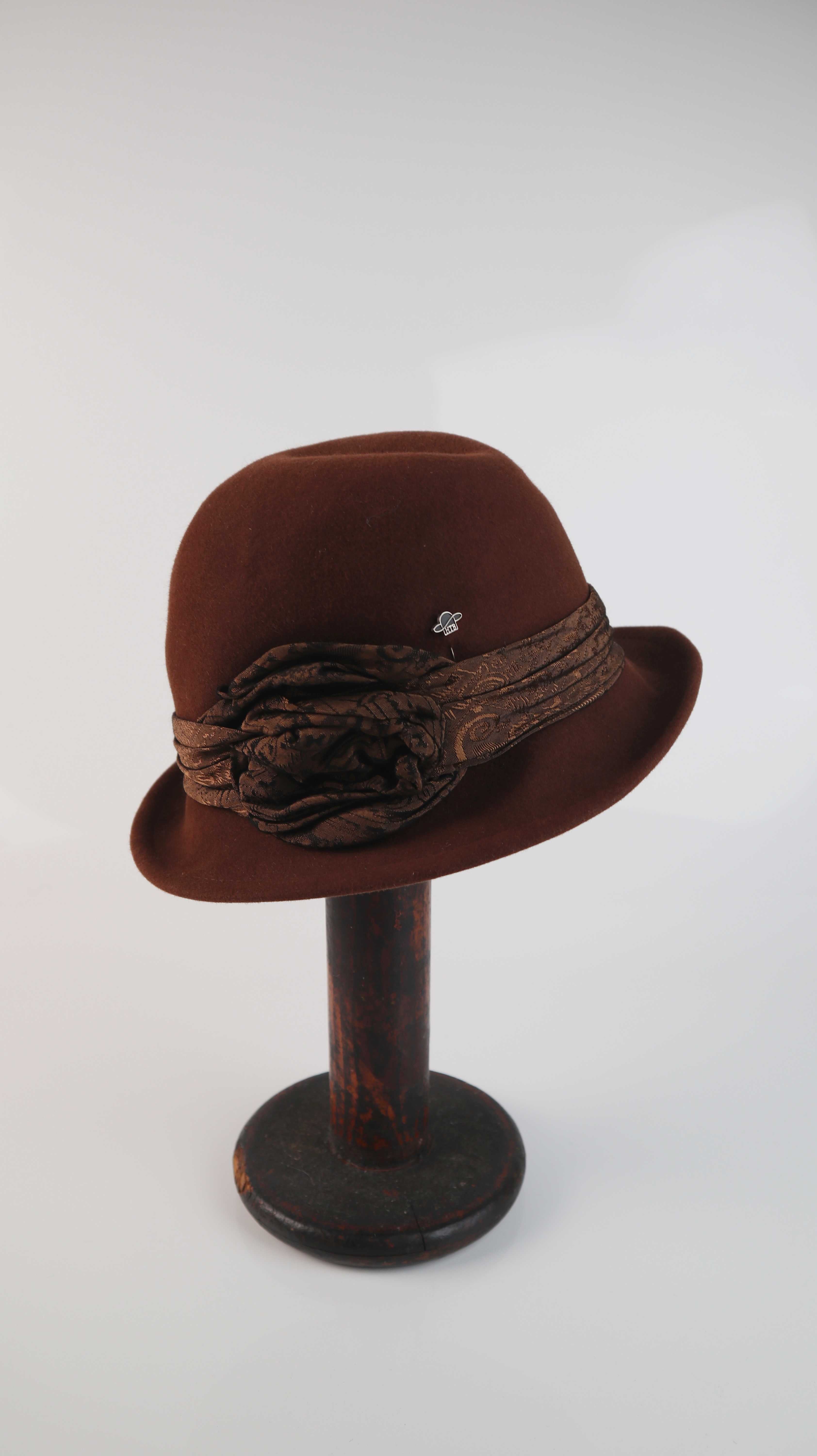 Hut Wollhut braun Filthut 56 HTB Krempenhut Designhut