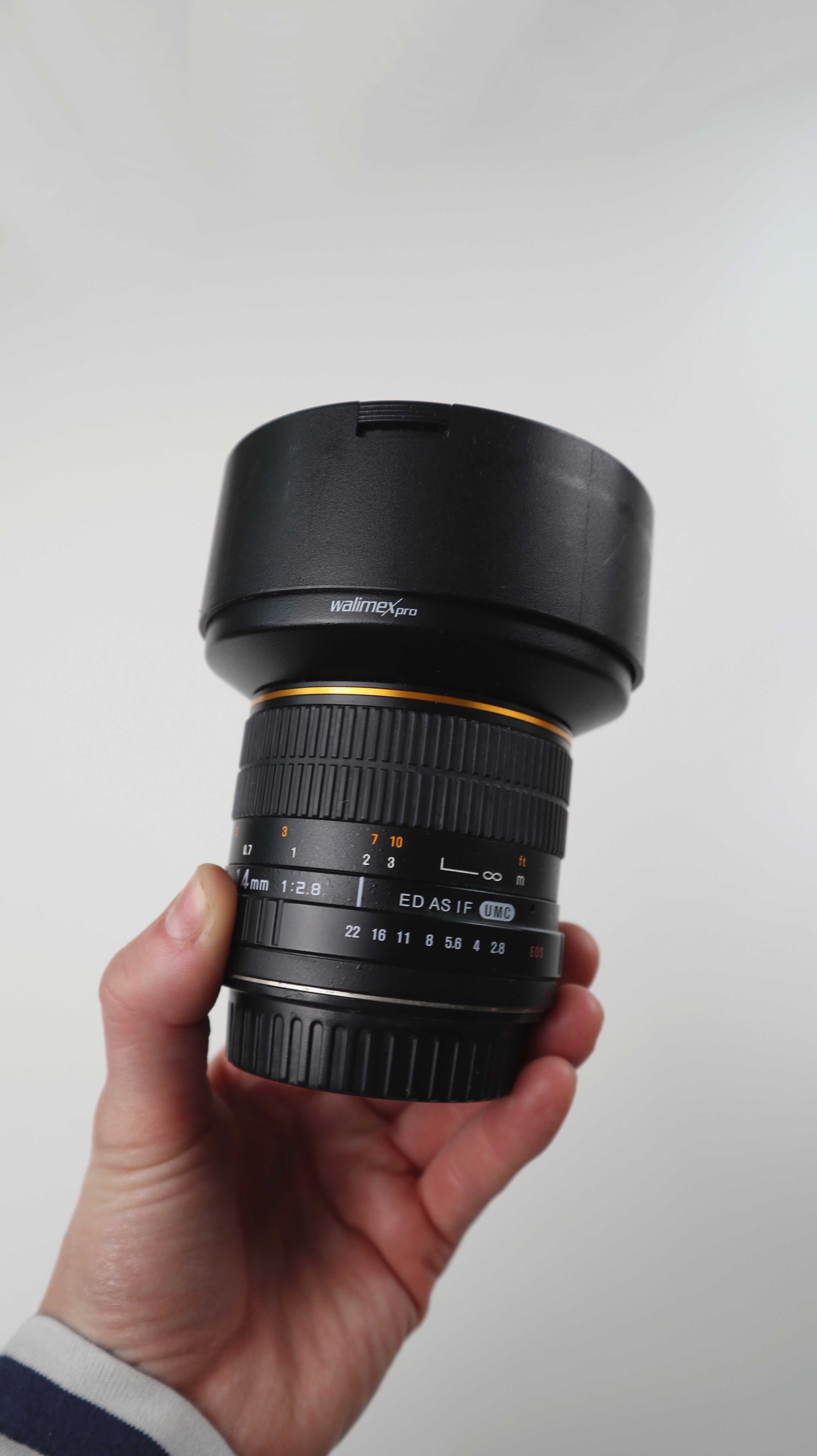 Walimex Pro 14mm f/2.8 ED AS IF UMC - Canon EF Fit Fisheye Weitwinkel