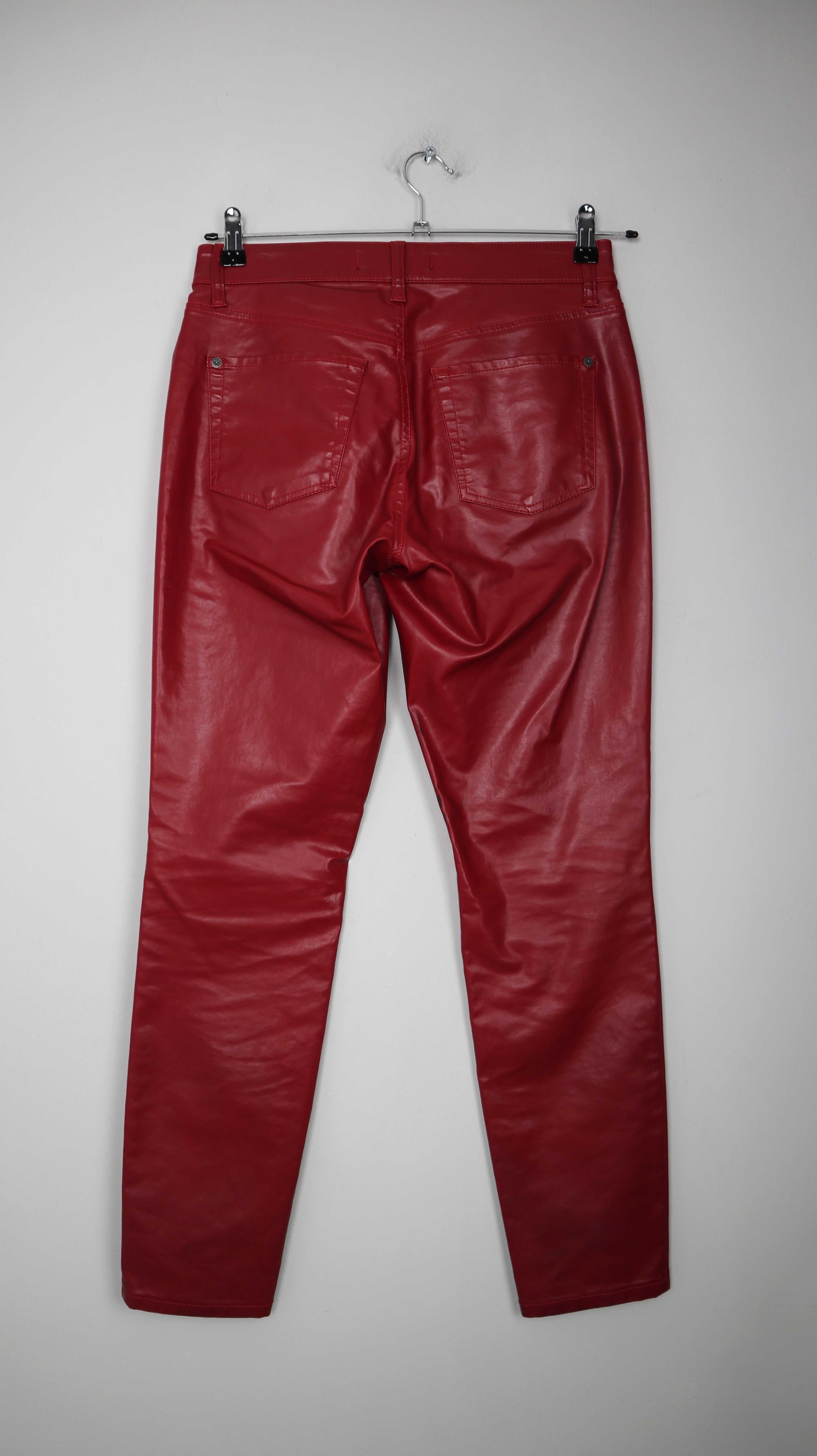 Cambio Hose Rot 38 M Röhrenhose Parla Lackhose Weinrot