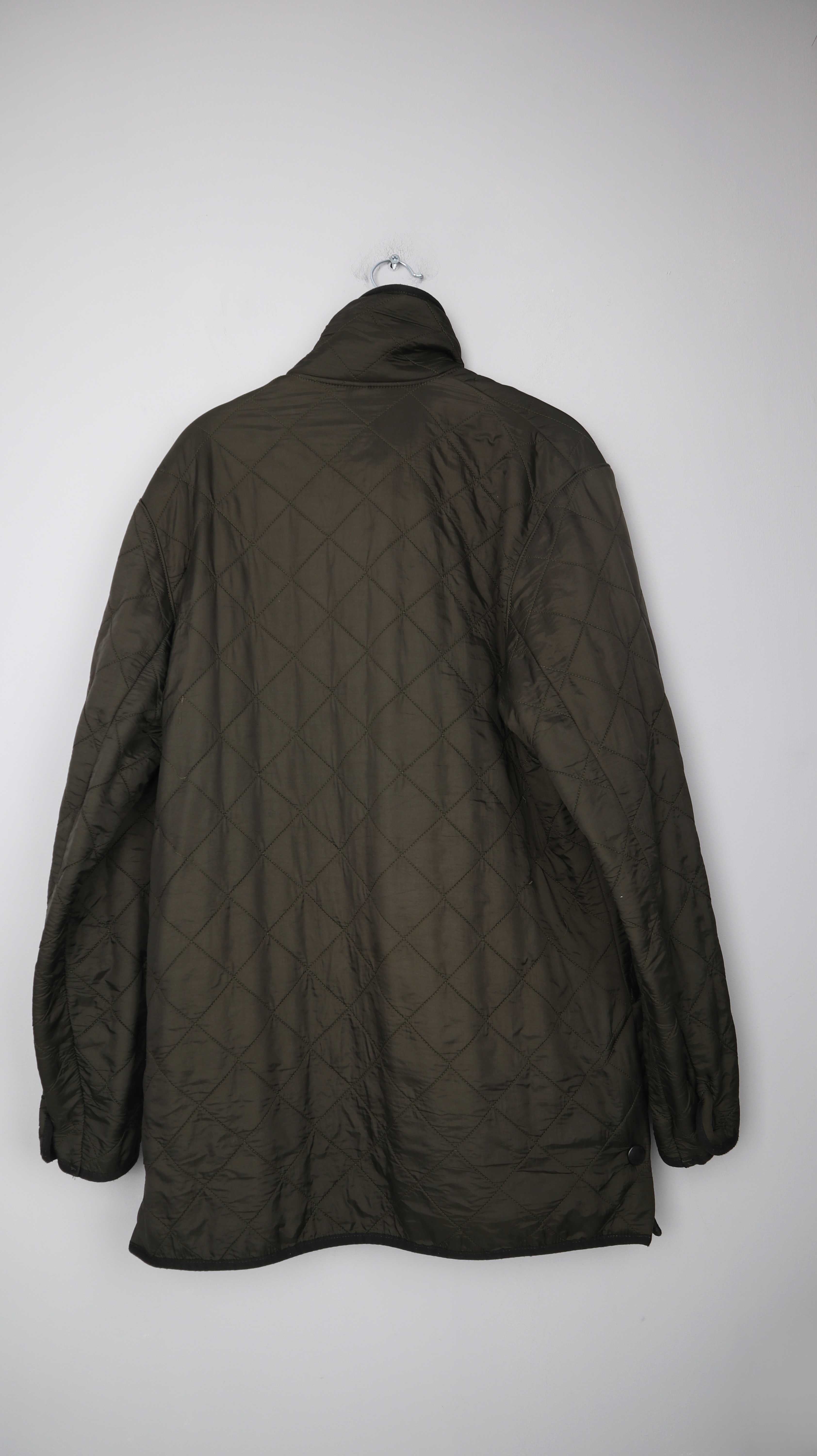 Barbour Jacke Polar Quilts Grün gesteppt Steppjacke Fleece 38 M