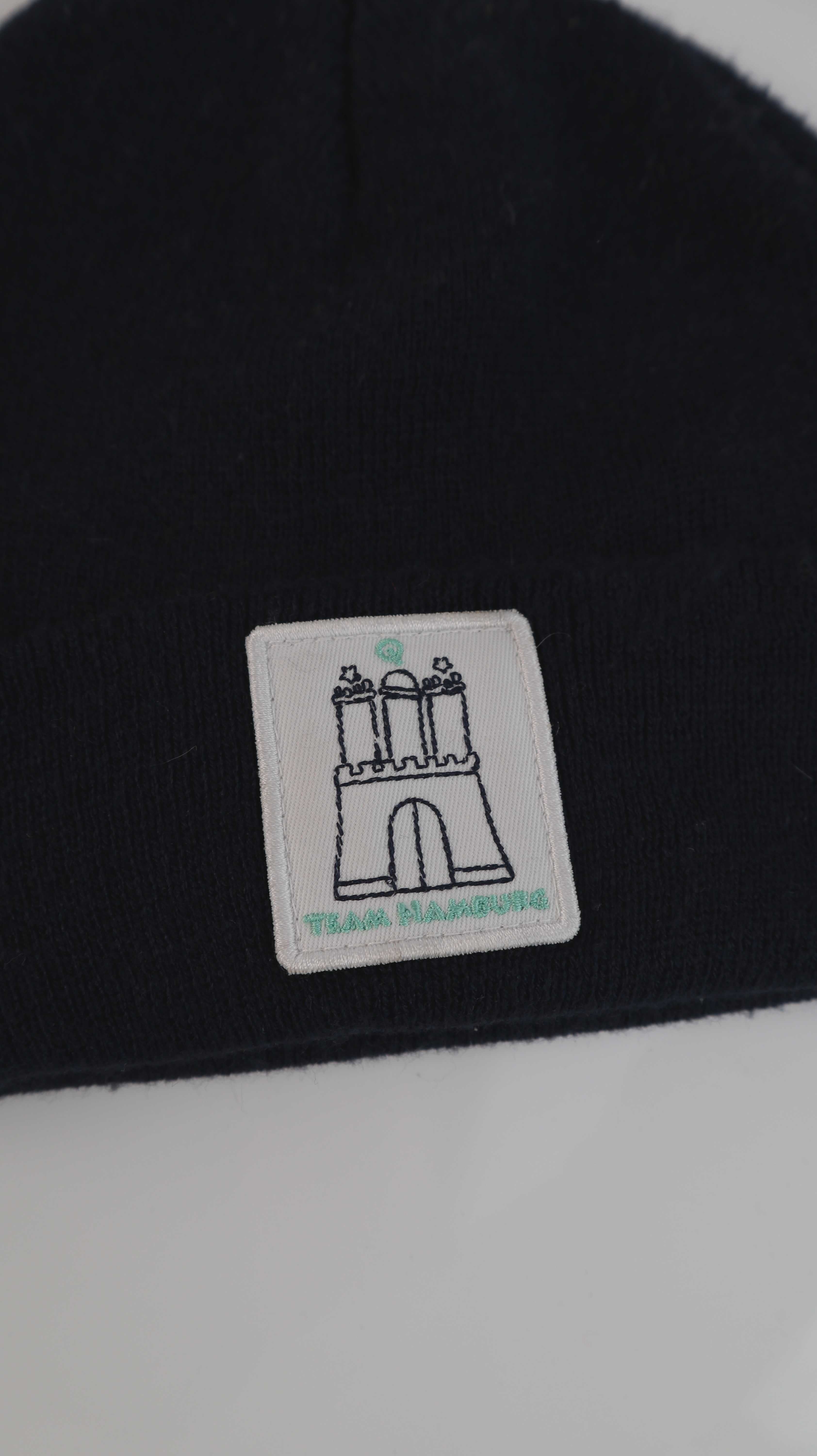 Beanie Mütze Blau Kappe Hamburg