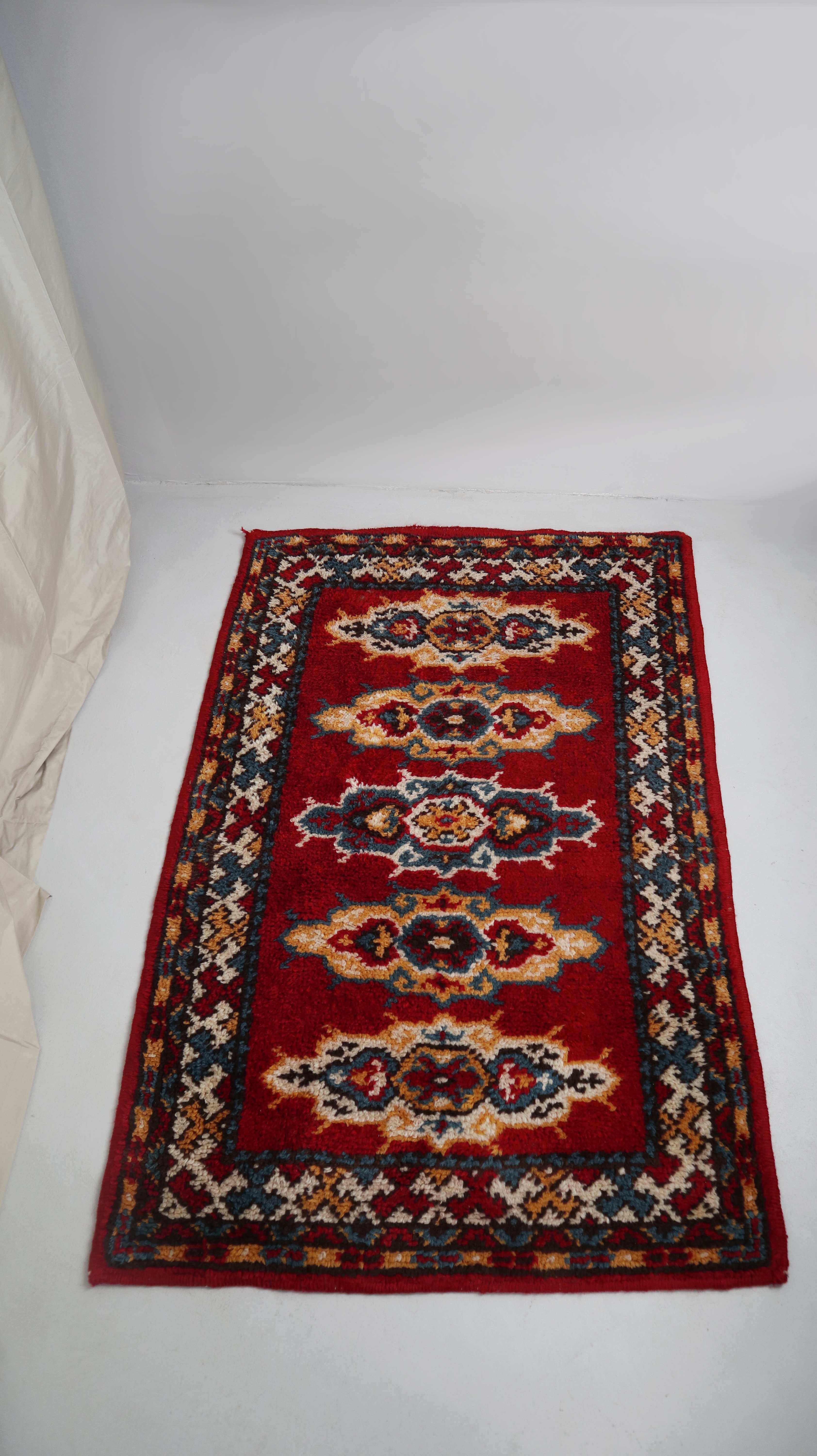 Teppich Teppichboden 150 x 95 rot Orientalisch Persisch Wollteppich Wolle