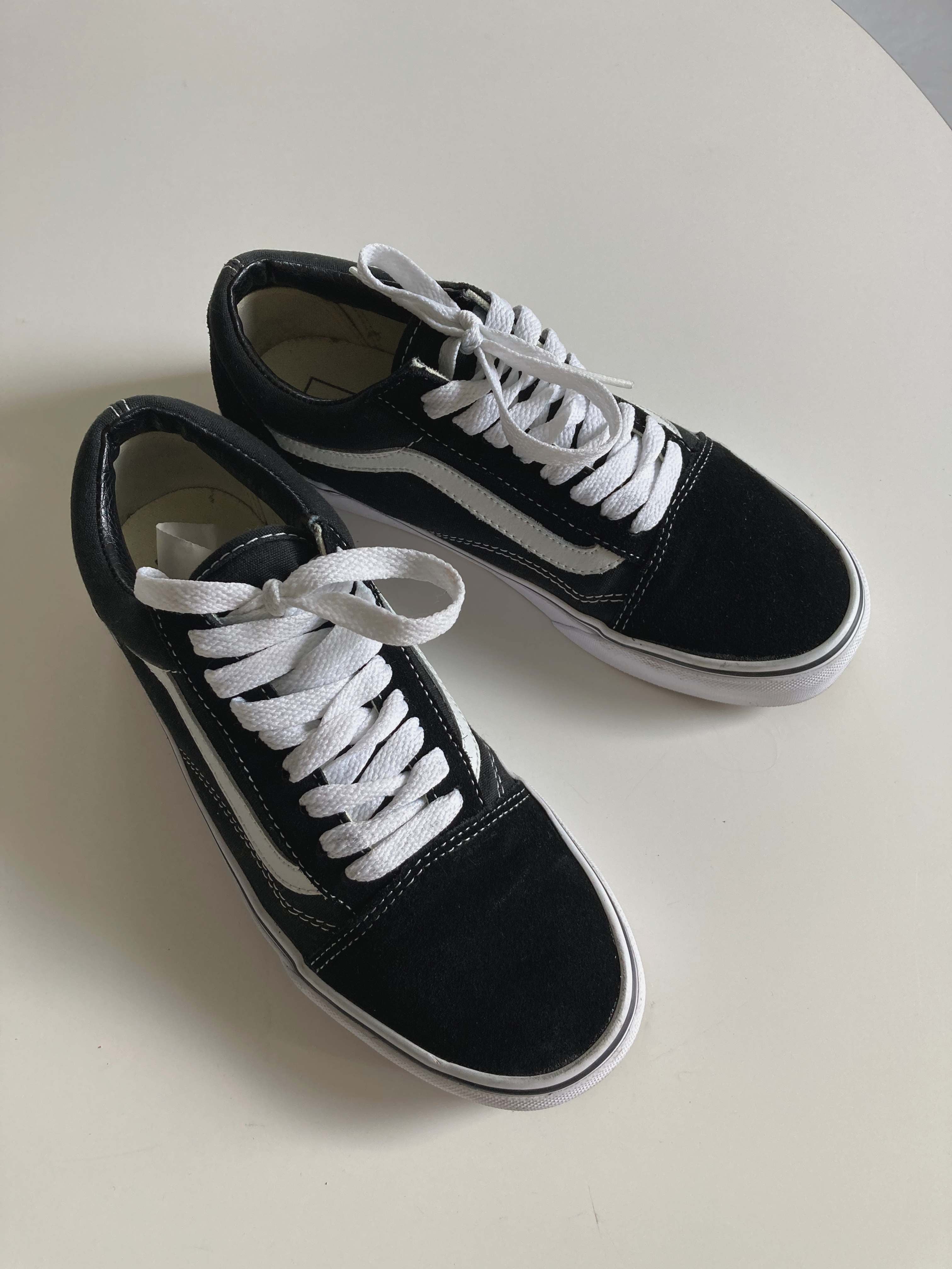 Vans Old School Sneaker Turnschuhe Schwarz Weiß 39 basic