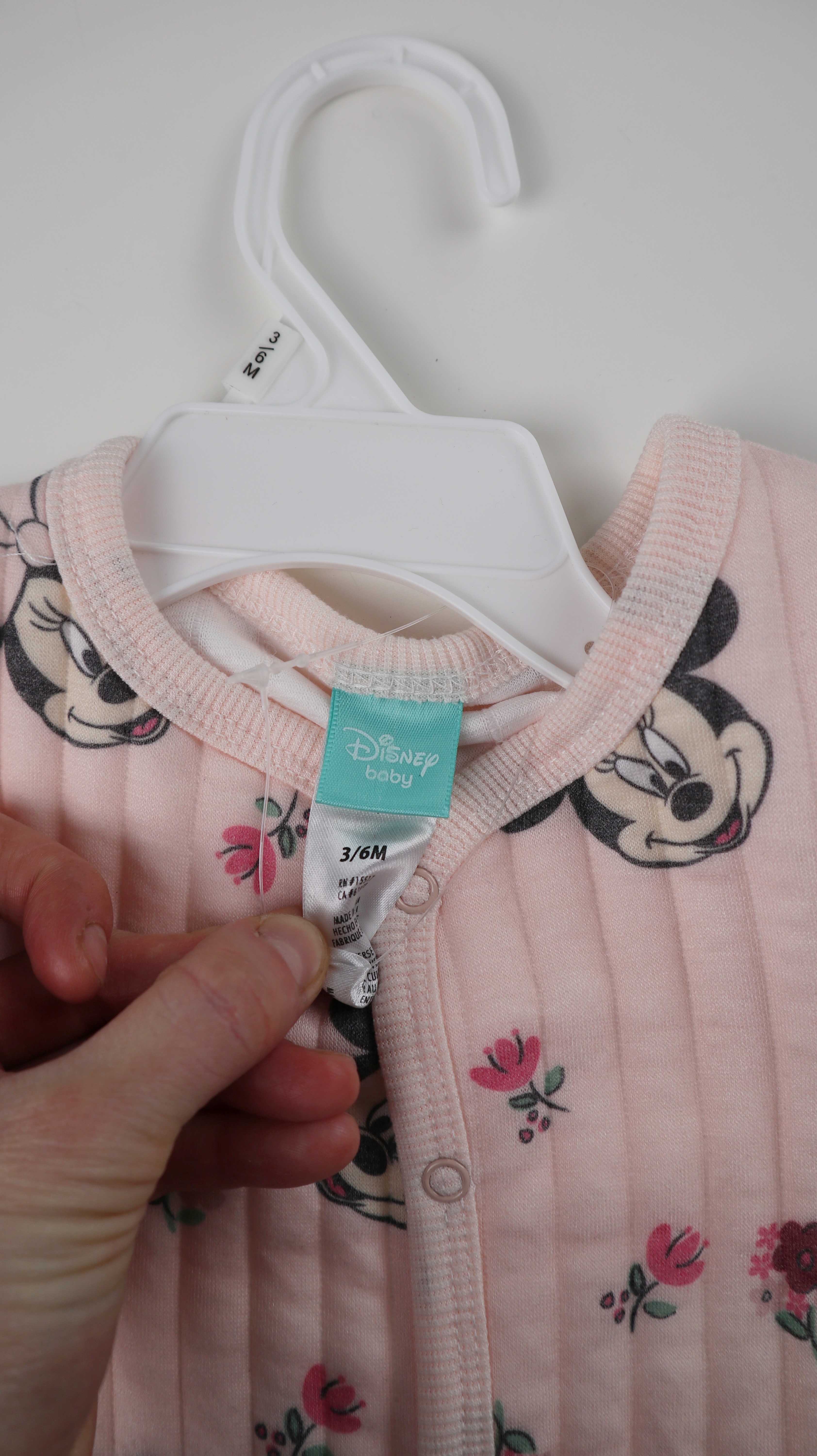 Disney Baby 3/6 Monate Anzug Strampler neu Rosa Pink Body