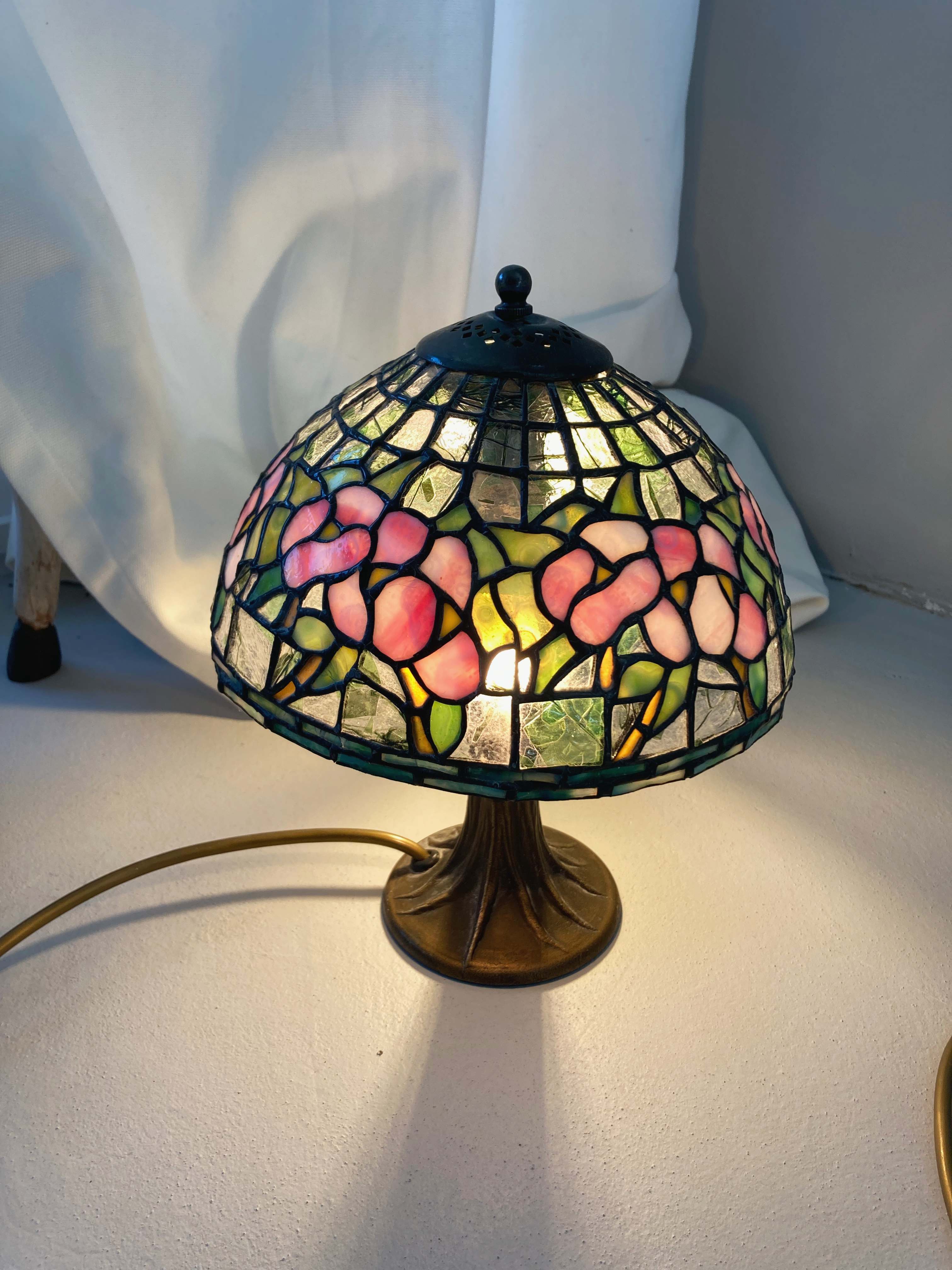 Tiffany Tischlampe Tischleuchte Lampe Nachttischlampe Glas