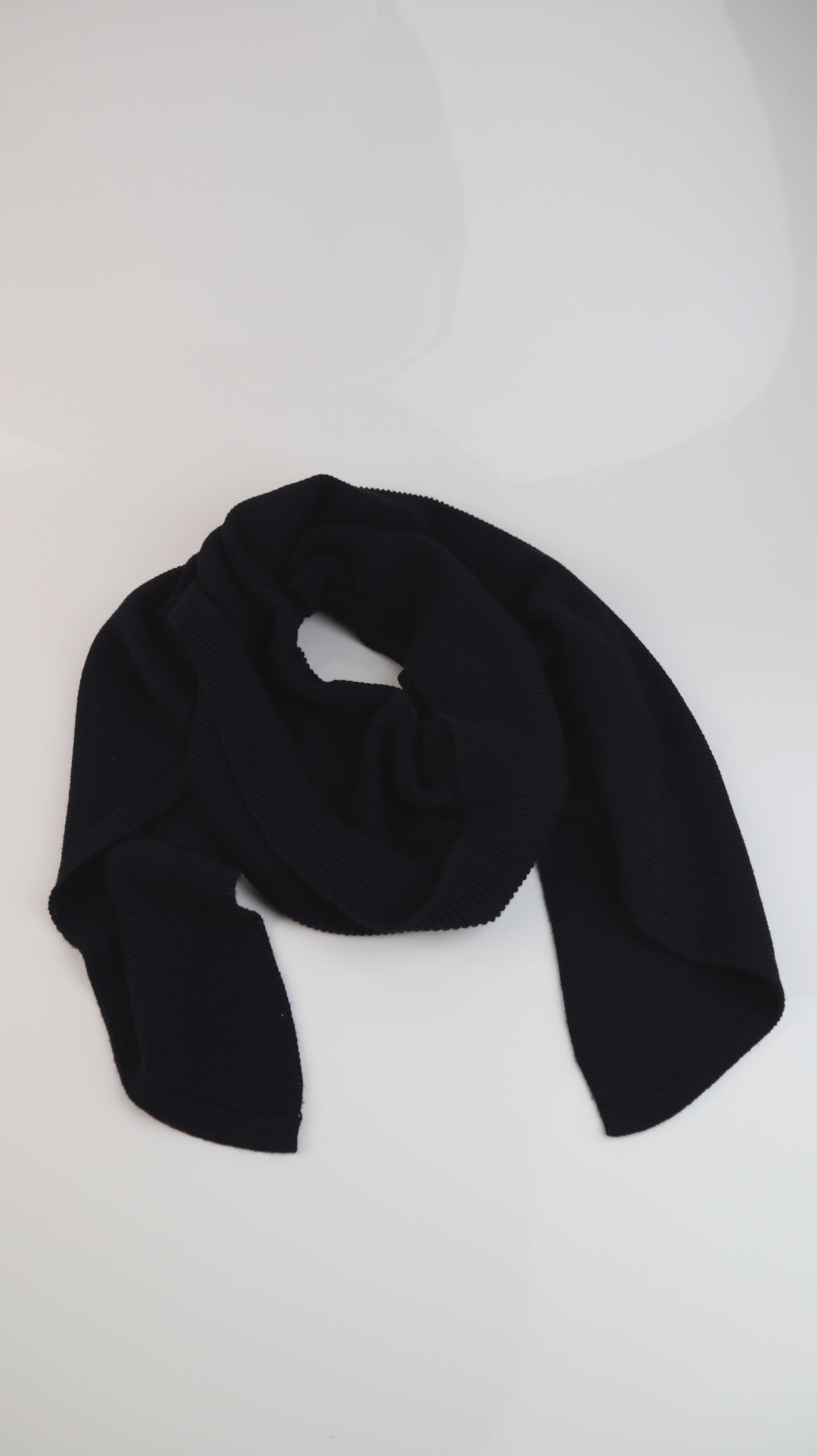 Opus Schal Tuch Blau dunkelblau Marineblau Baumwollschal