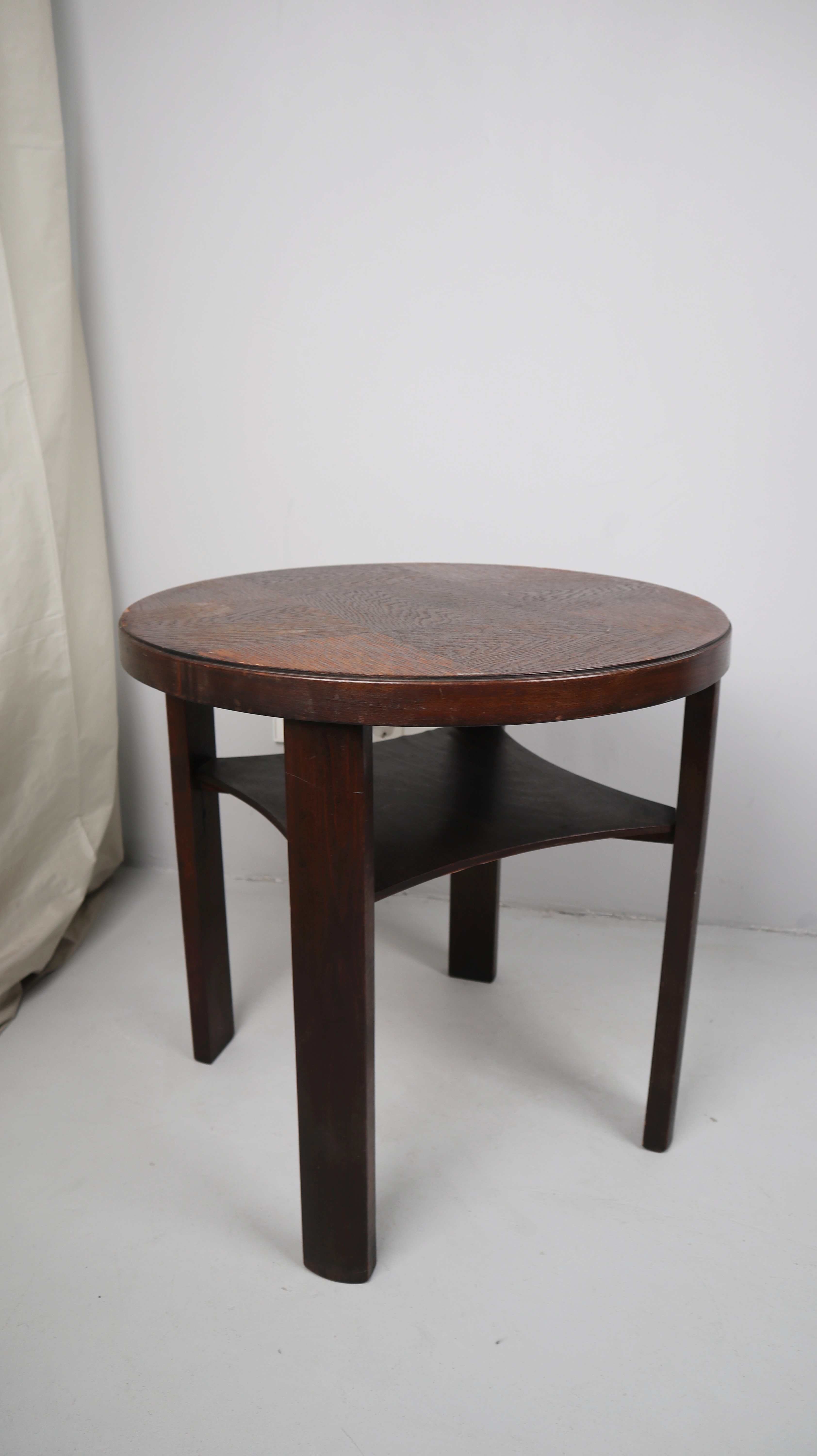 Tisch Beistelltisch Holztisch rund 60 cm Vollholz Nachttisch