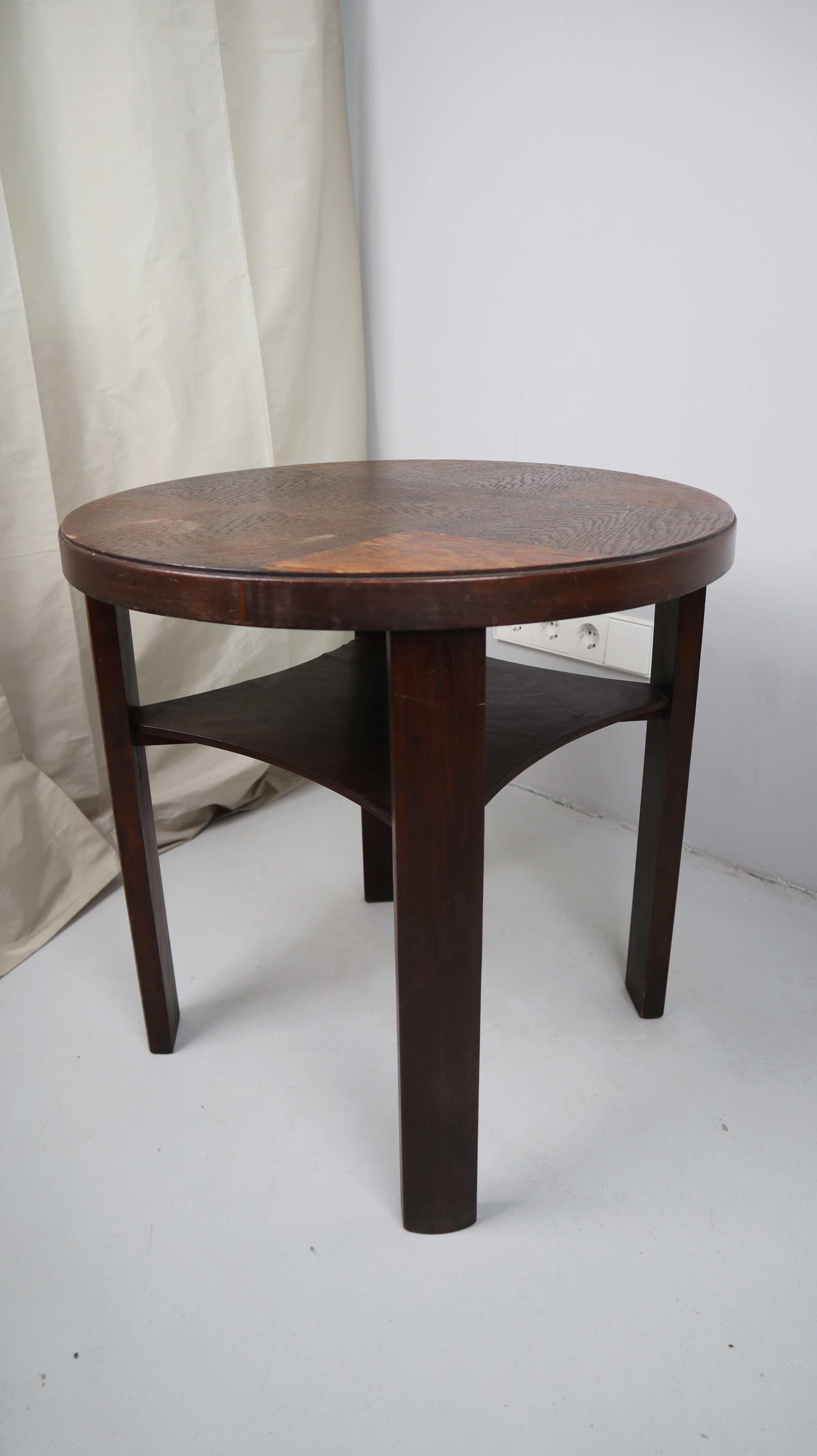 Tisch Beistelltisch Holztisch rund 60 cm Vollholz Nachttisch
