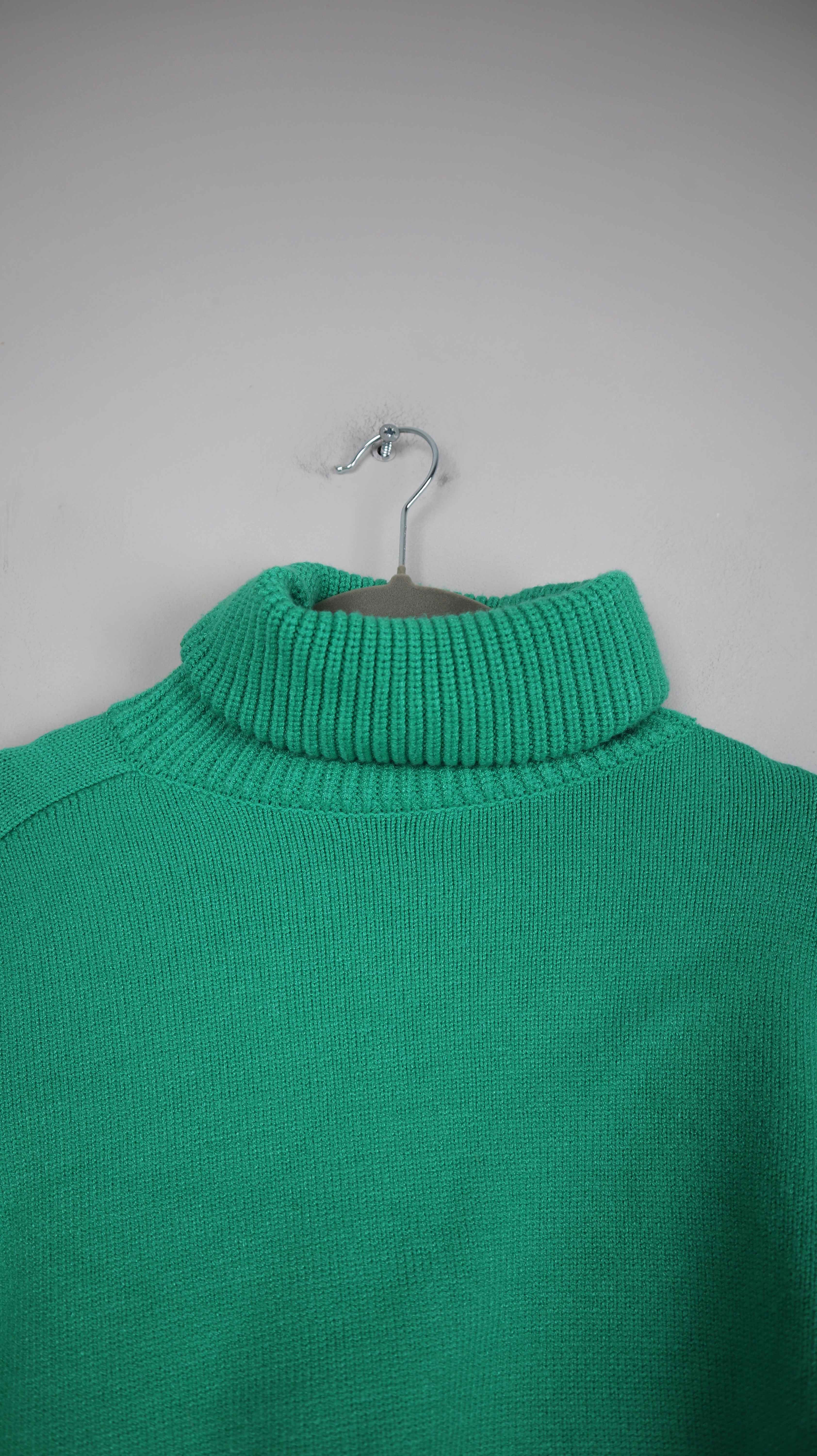 Zara Pullover Grün 38 M Rollkragenpullover Rolli Sweater basic einfarbig Hellgrün