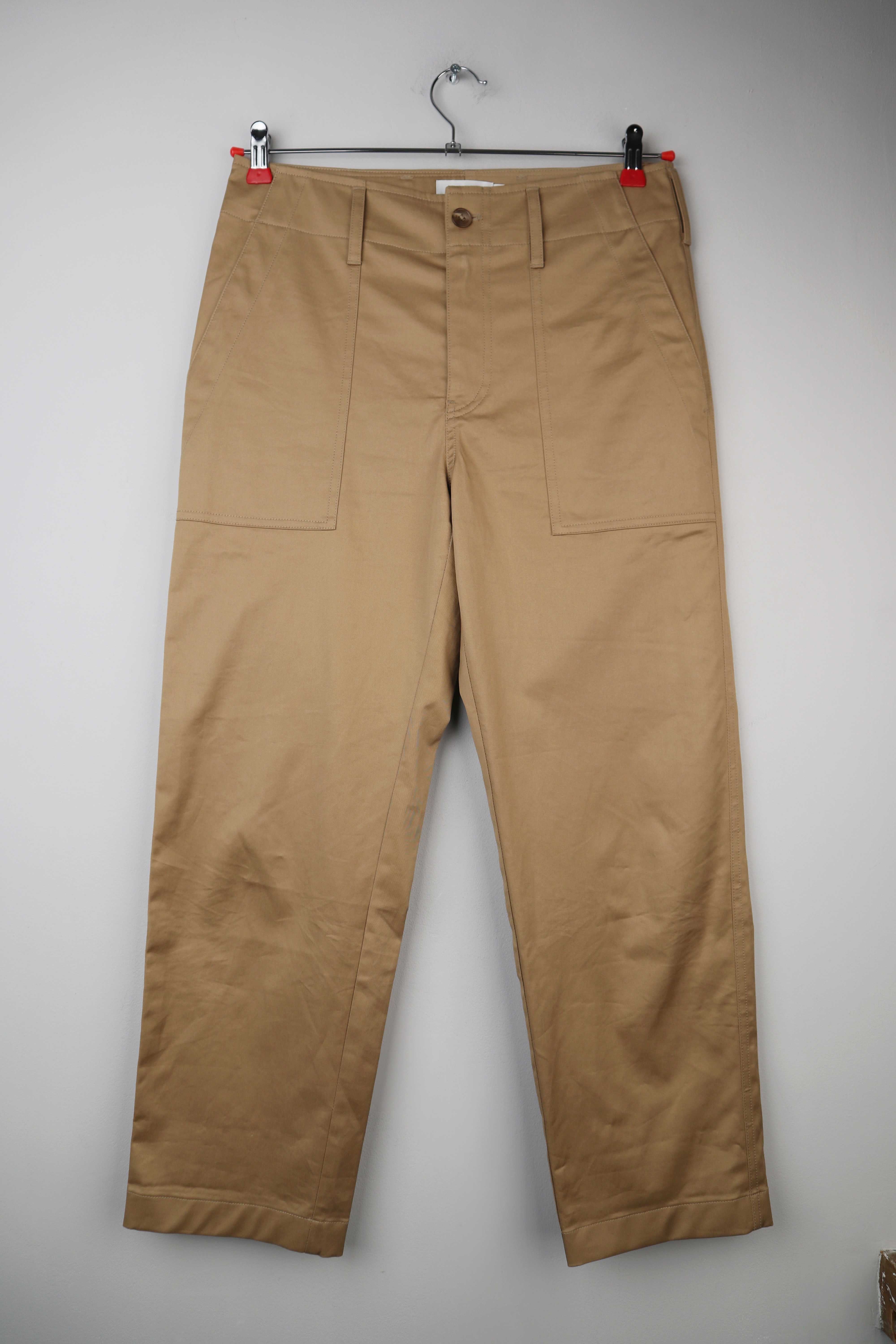 Closed Hose Braun Neu 27 Beige straight Stoffhose Chino