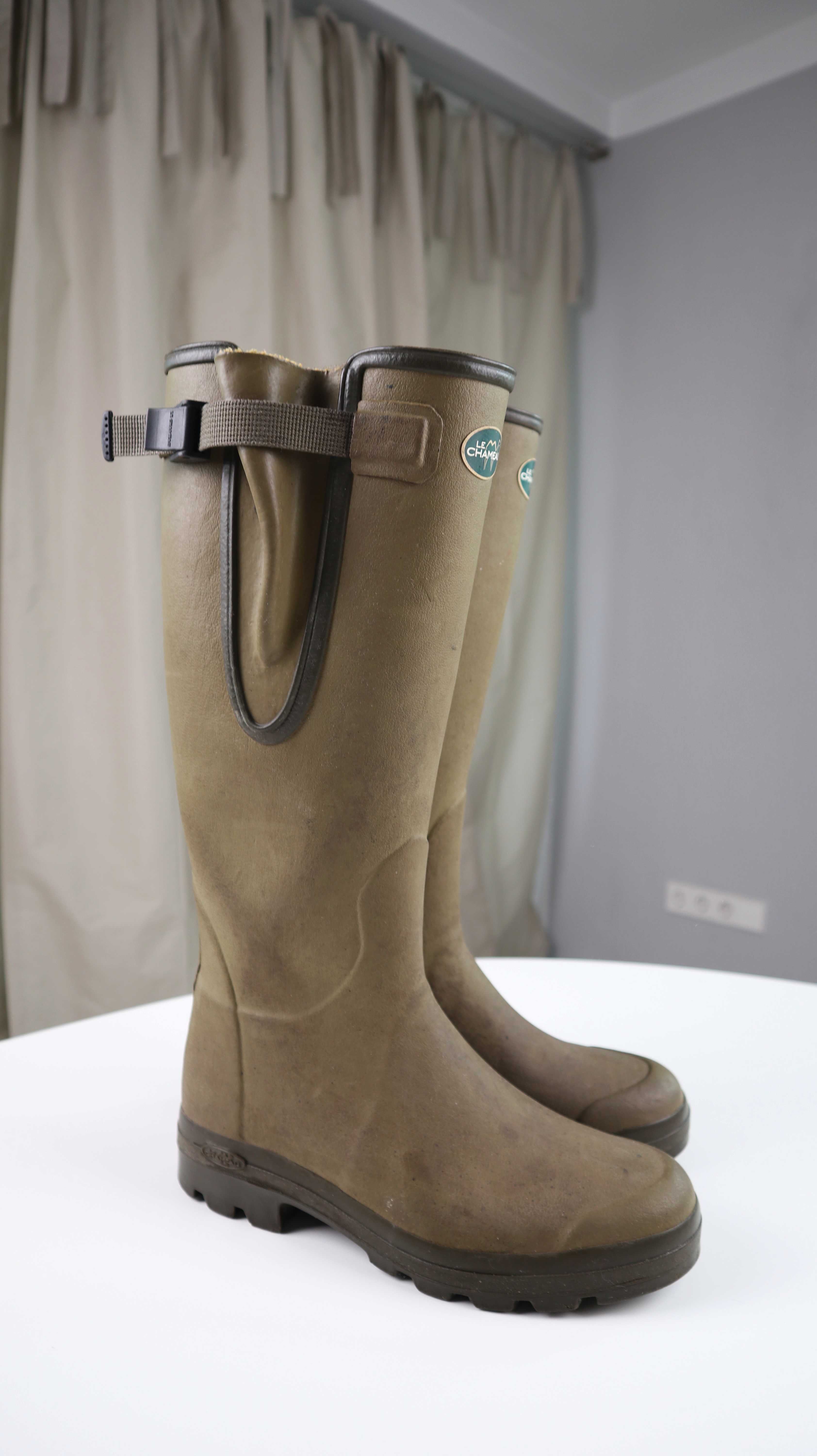 Le Chameau Gummistiefel Grün Khaki 41 Stiefel Oliv Olivgrün