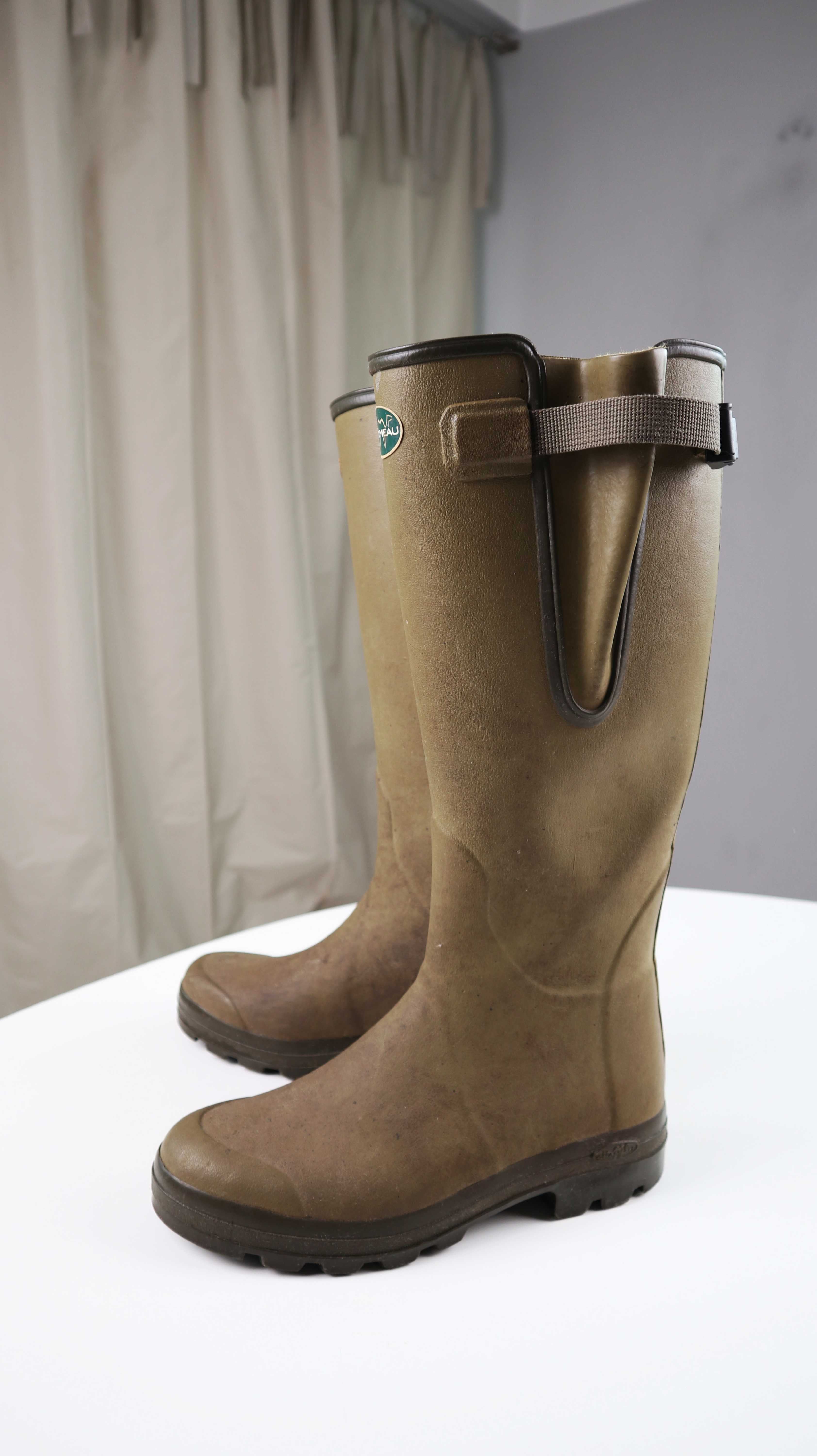Le Chameau Gummistiefel Grün Khaki 41 Stiefel Oliv Olivgrün
