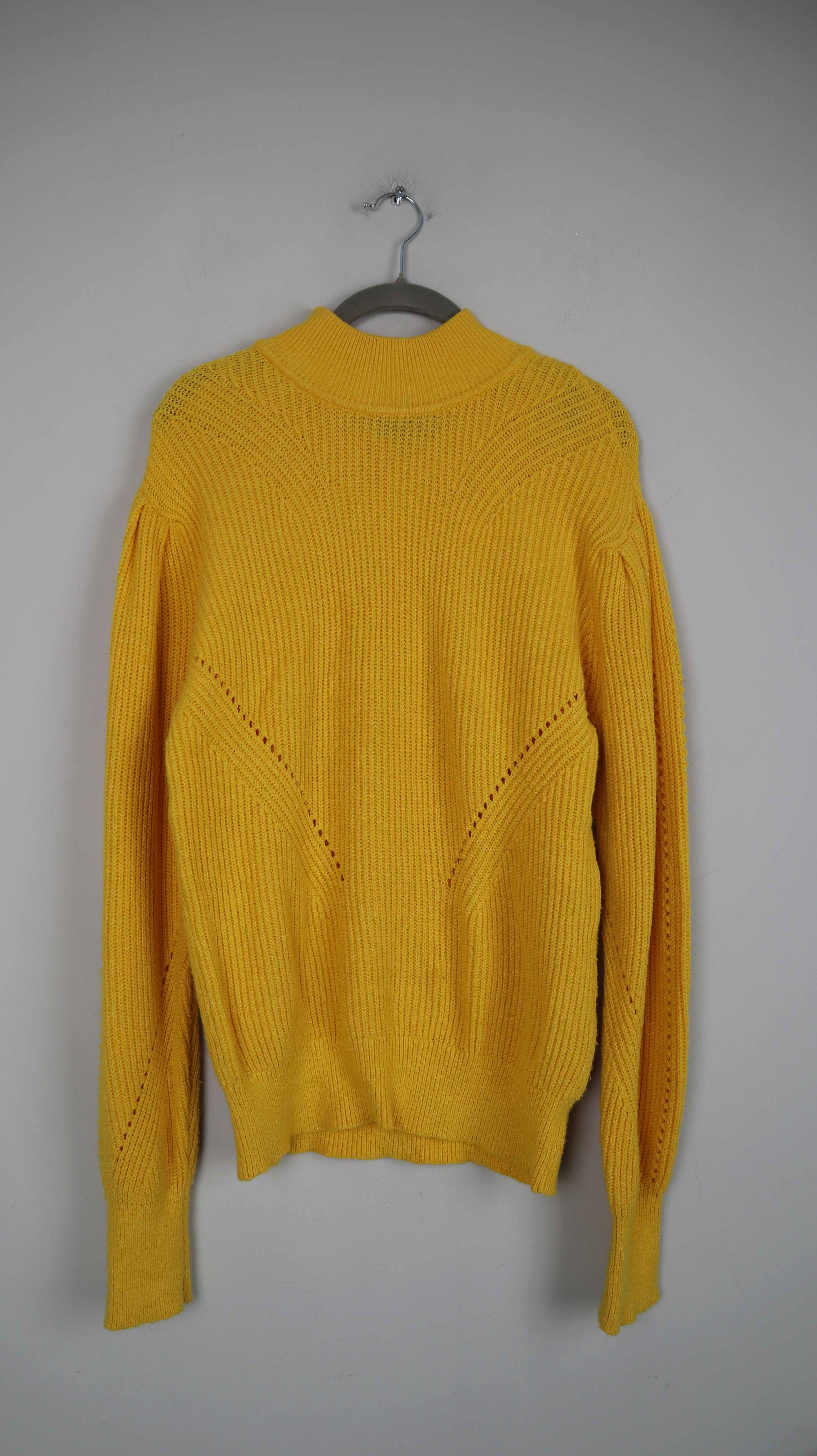 Object Pullover Gelb 38 M Strickpullover Rollkragen basic einfarbig