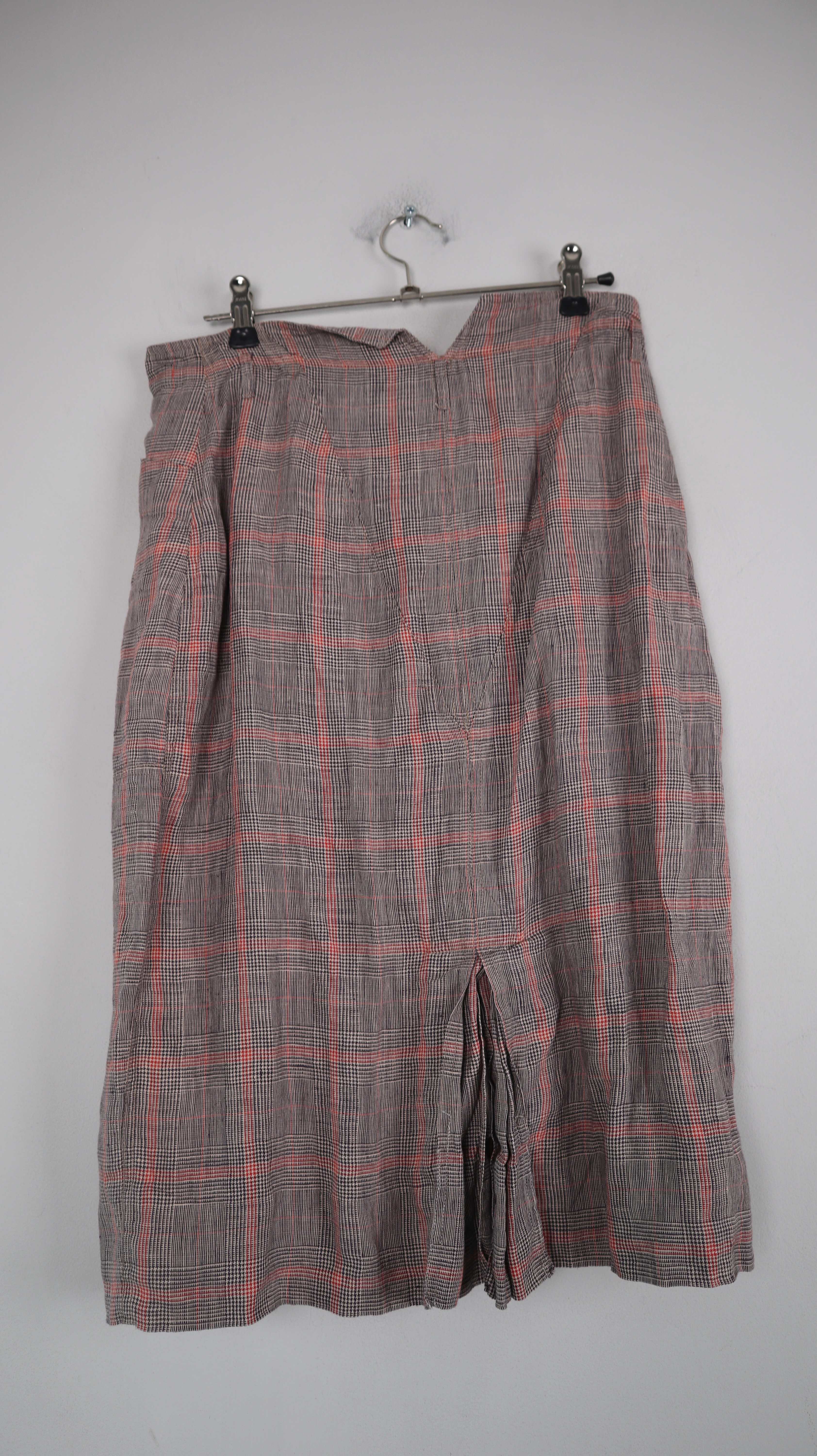 Joop! Rock 36 true Vintage kariert rot braun Stiftrock Midi