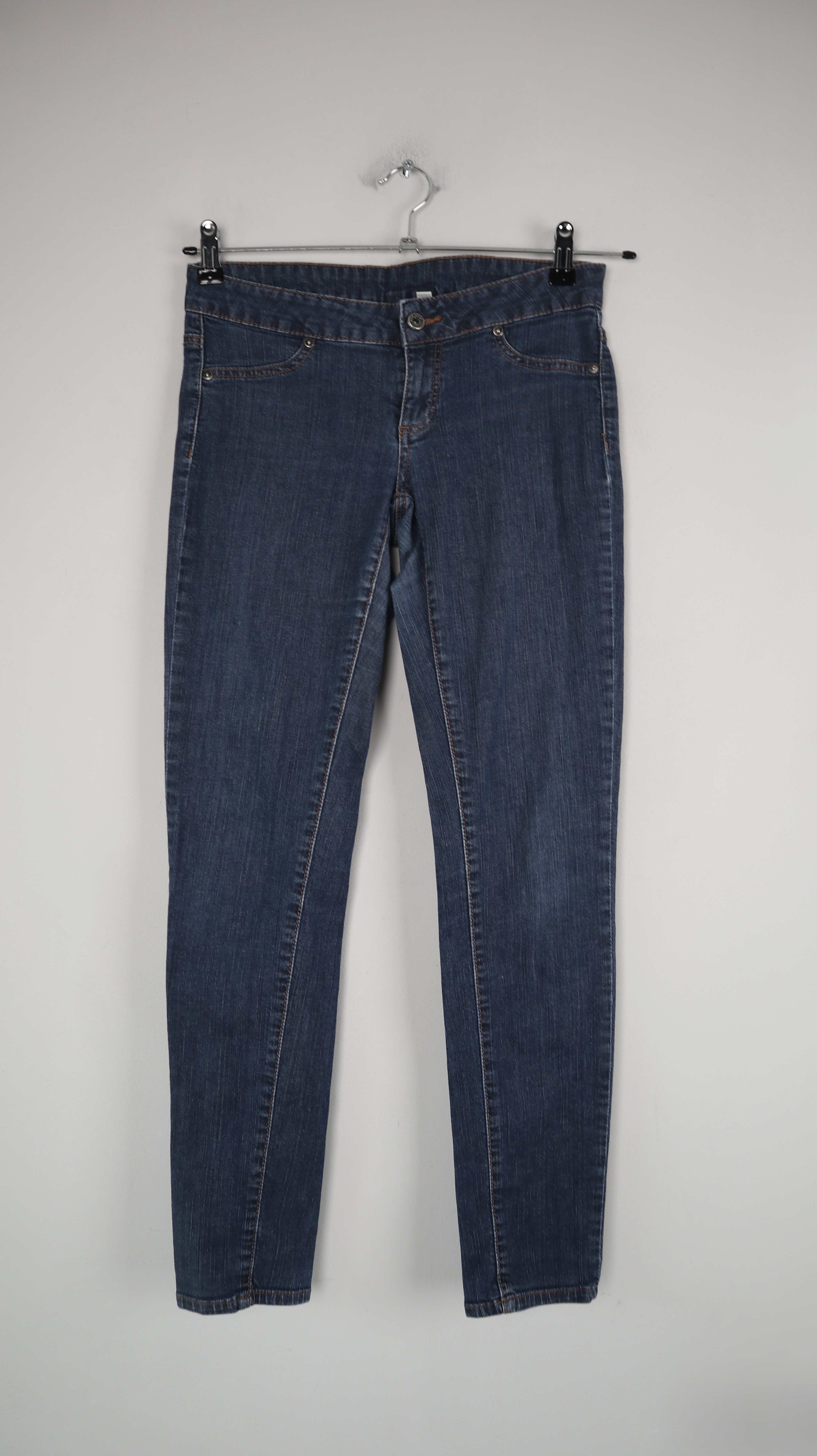 Mango Jeans Hose 38 M blau denim slim Röhrenhose