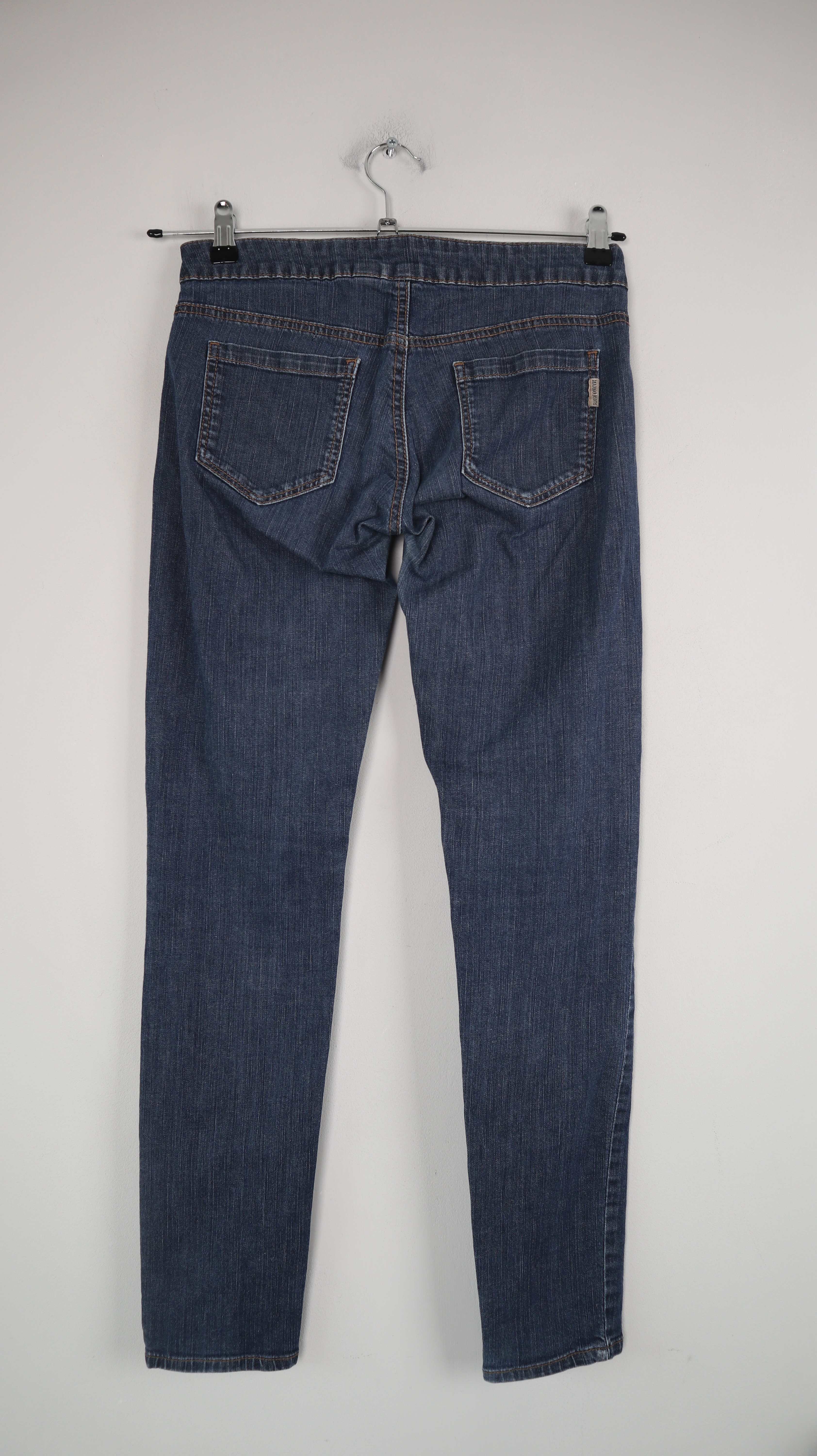 Mango Jeans Hose 38 M blau denim slim Röhrenhose