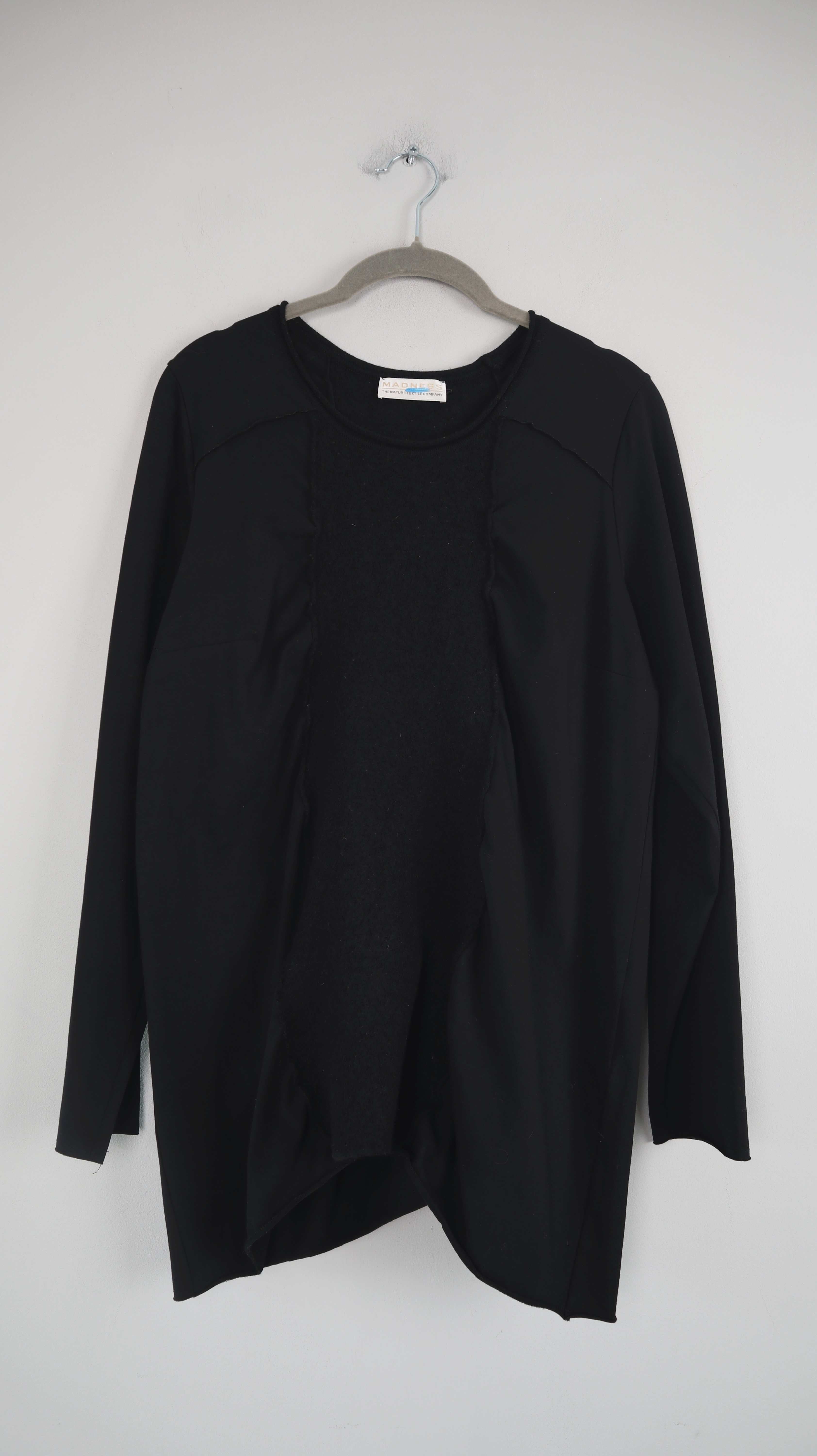 Madness Kleid schwarz 38 M Wolle Deerberg Pullover basic einfarbig