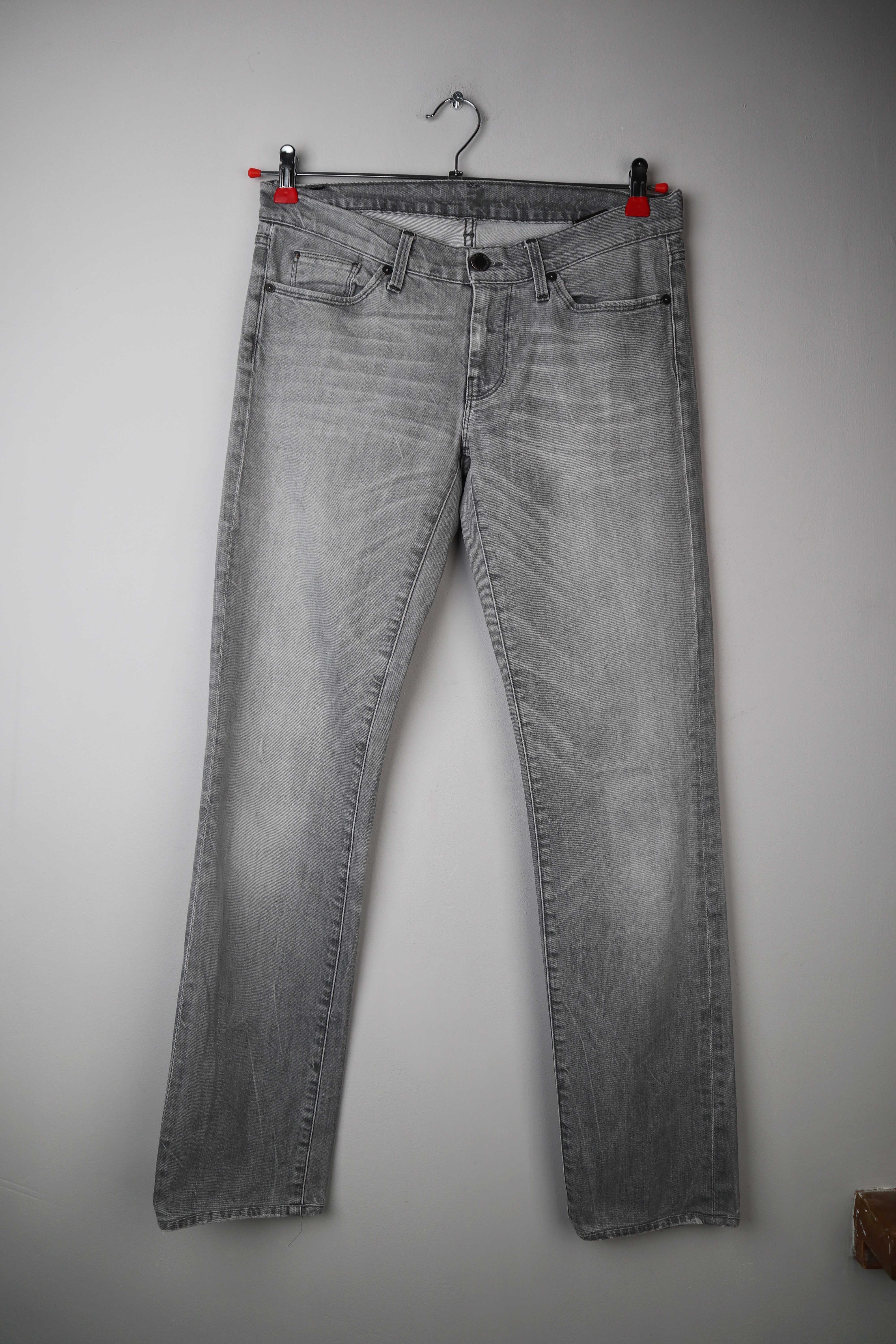 7 for all mankind Hose Jeans grau Röhrenhose slim 29 38 M 40 L