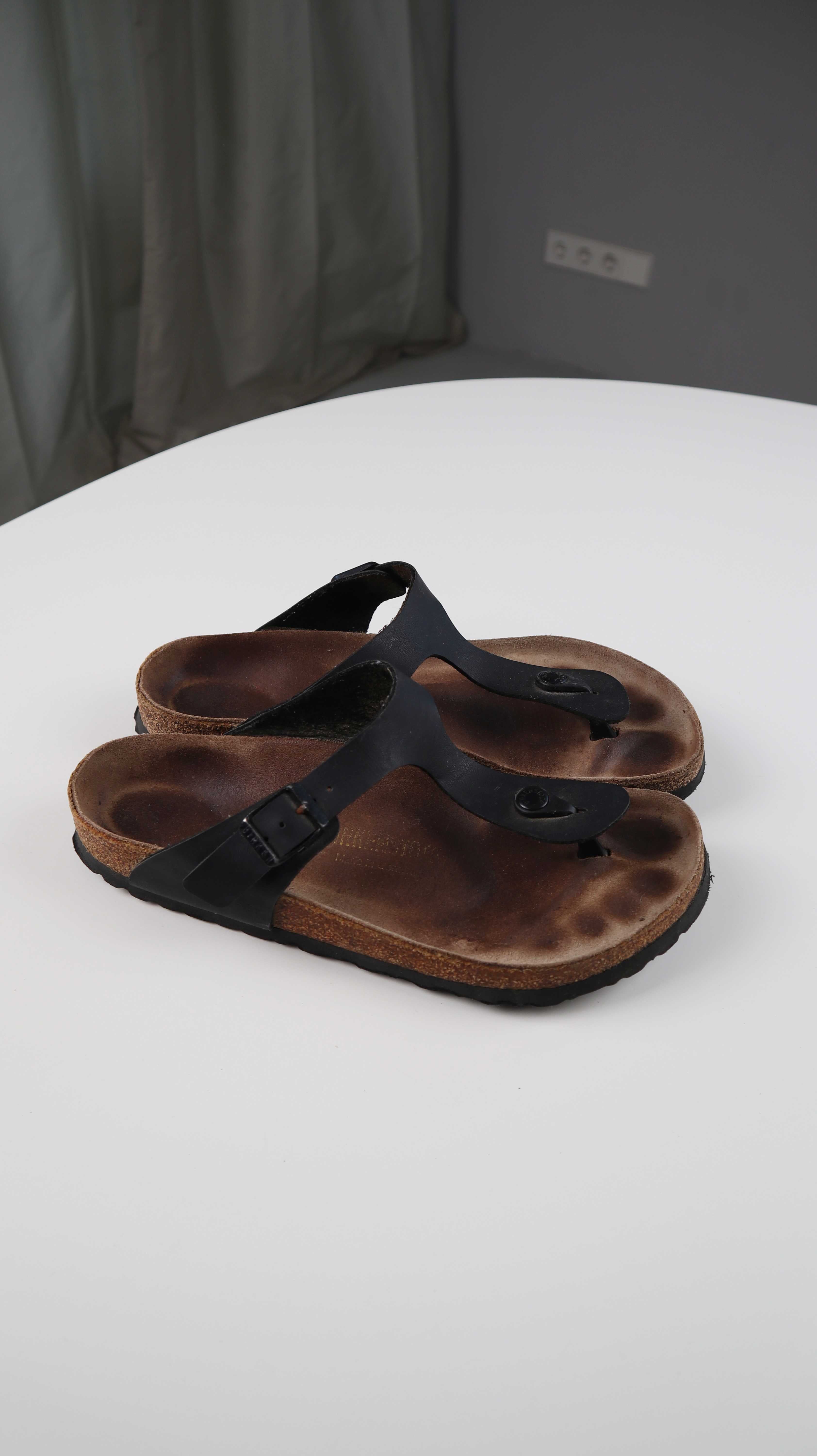 Birkenstock Sandalen schwarz Gizeh 40 Loafer Slipper